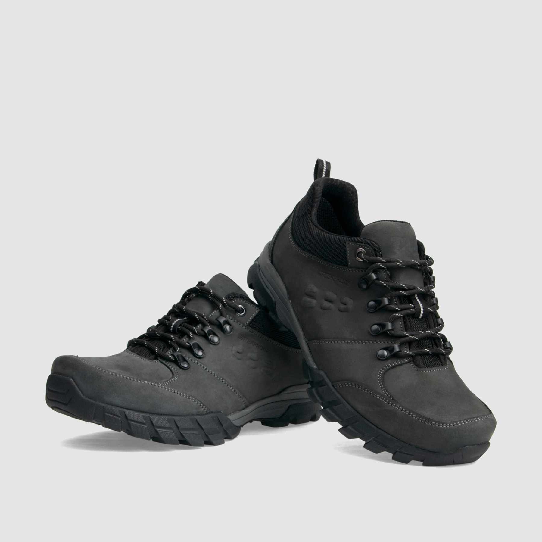 Półbuty trekkingowe TAPI A-9156 szary nubuk wodoodporny