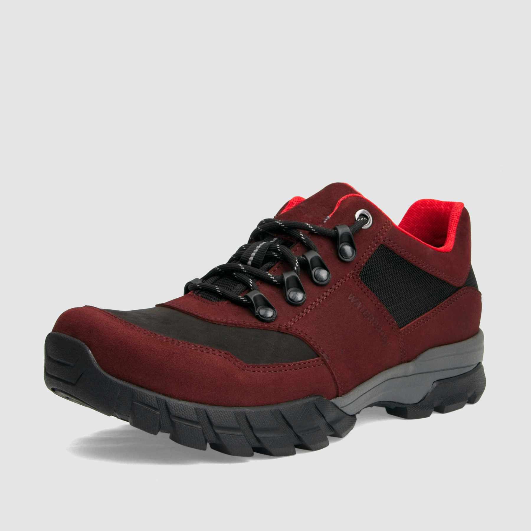 Półbuty trekkingowe TAPI B-9155 bordowy nubuk wodoodporny