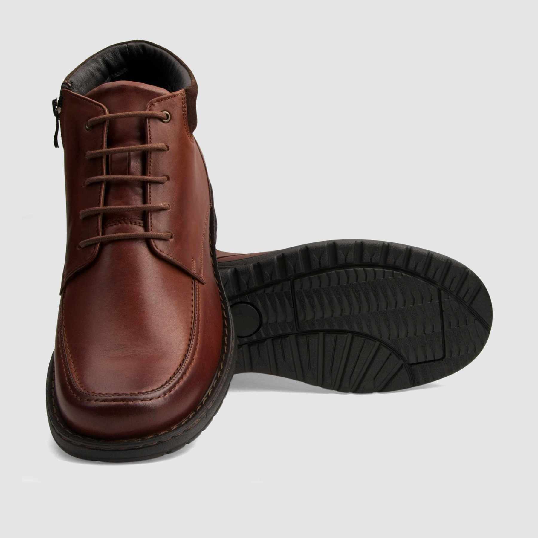 Trzewik casual TAPI C-2471 brązowa licowa skóra