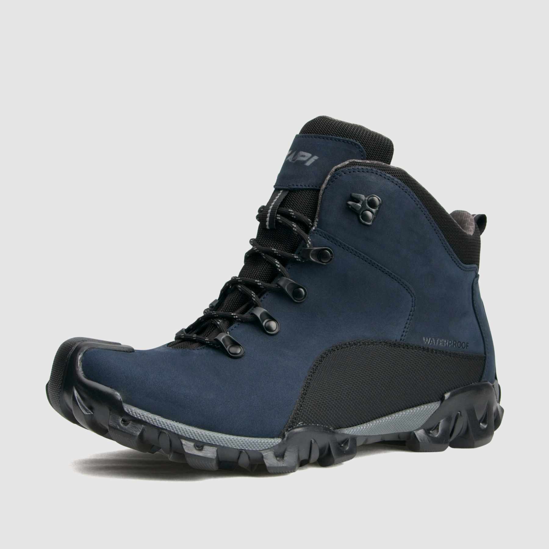 Trzewik trekkingowy TAPI C-4163 granatowy nubuk wodoodporny