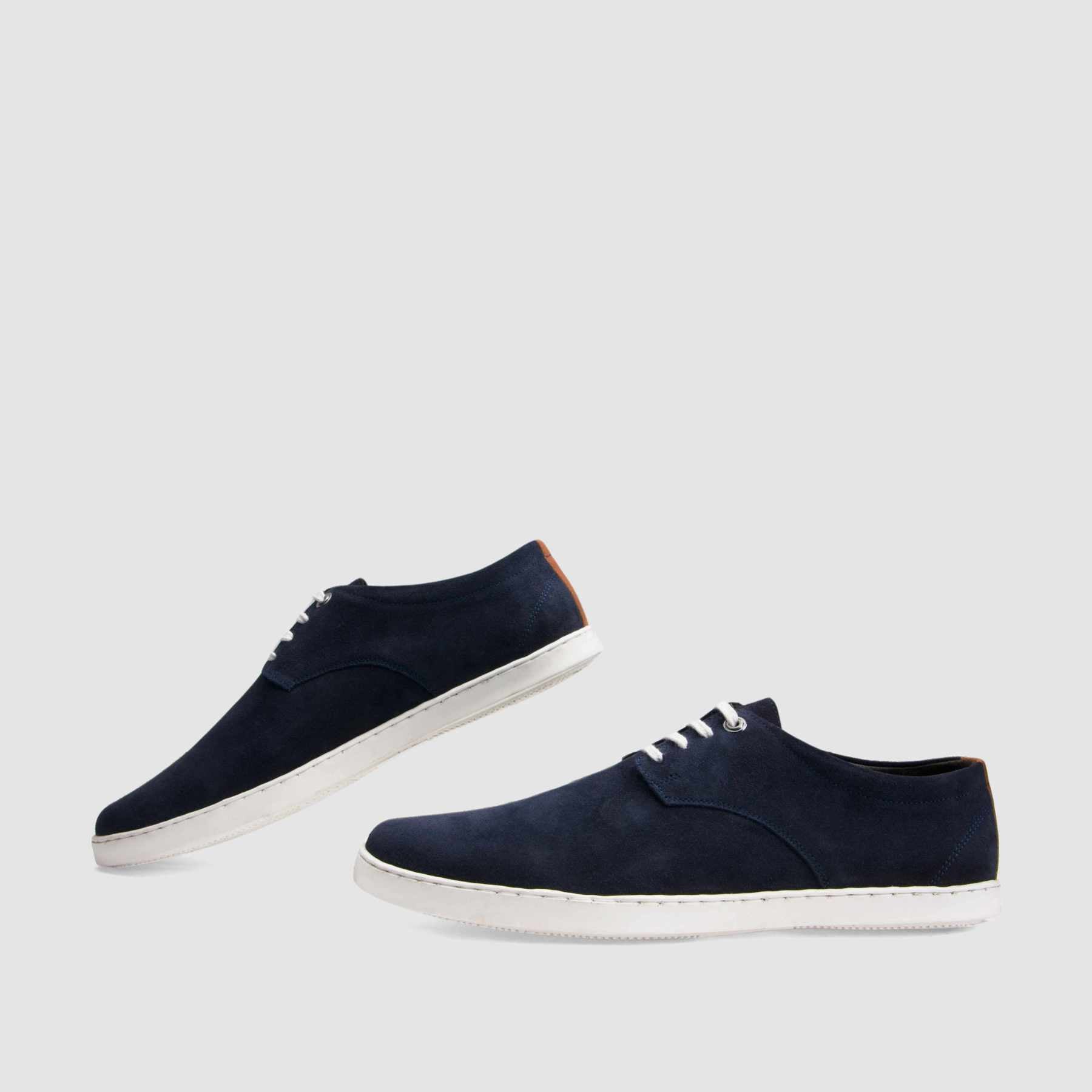 Trampki TAPI D-6580 granatowa skóra welur
