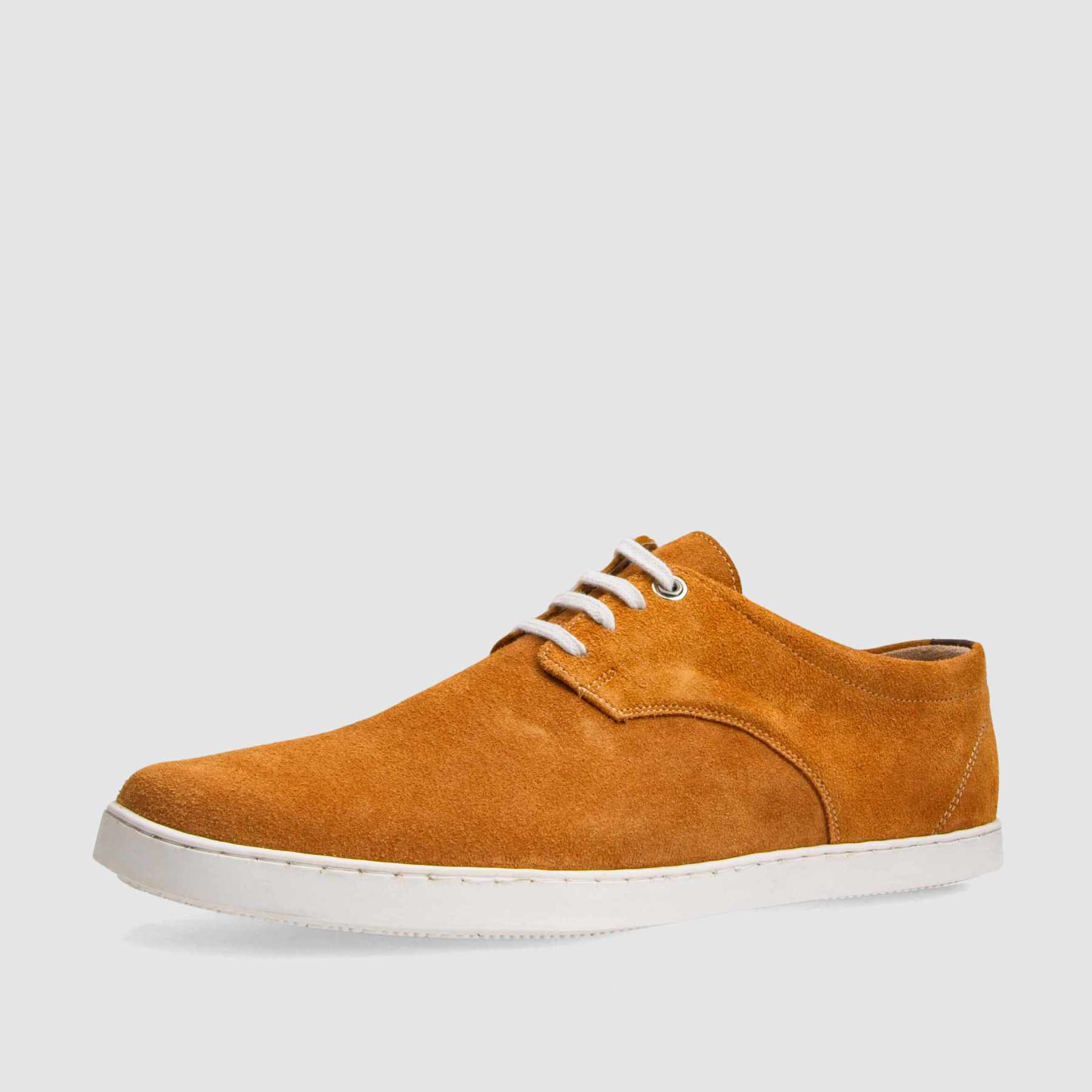 Trampki TAPI E-6580 miodowa skóra welur