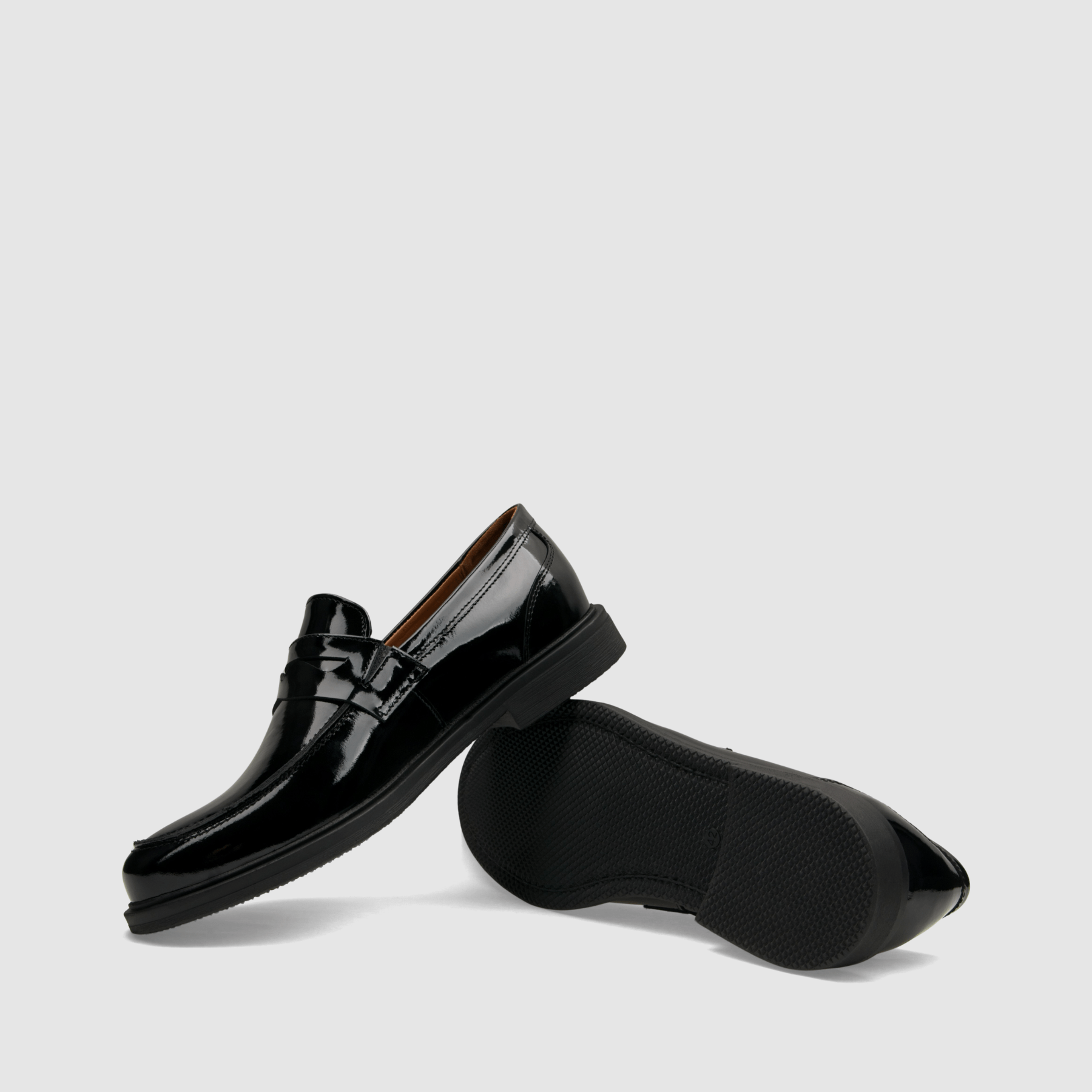 Loafer TAPI D - 7542 czarna licowa skóra - TAPI nero - Półbuty eleganckie wzuwane - Czarny - 7