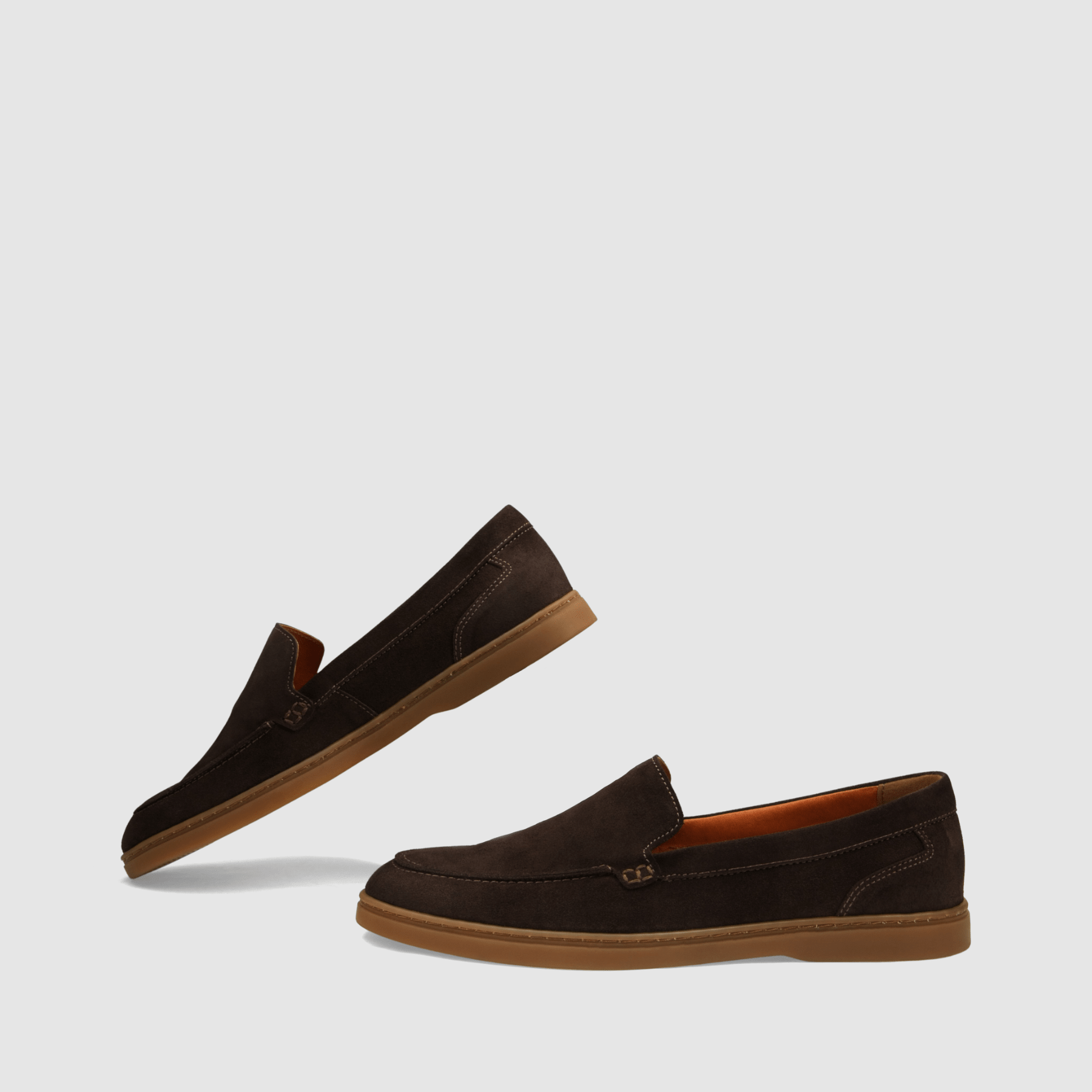 Loafers TAPI A - 7676 brązowa welurowa skóra - TAPI nero - Brązowy - 6