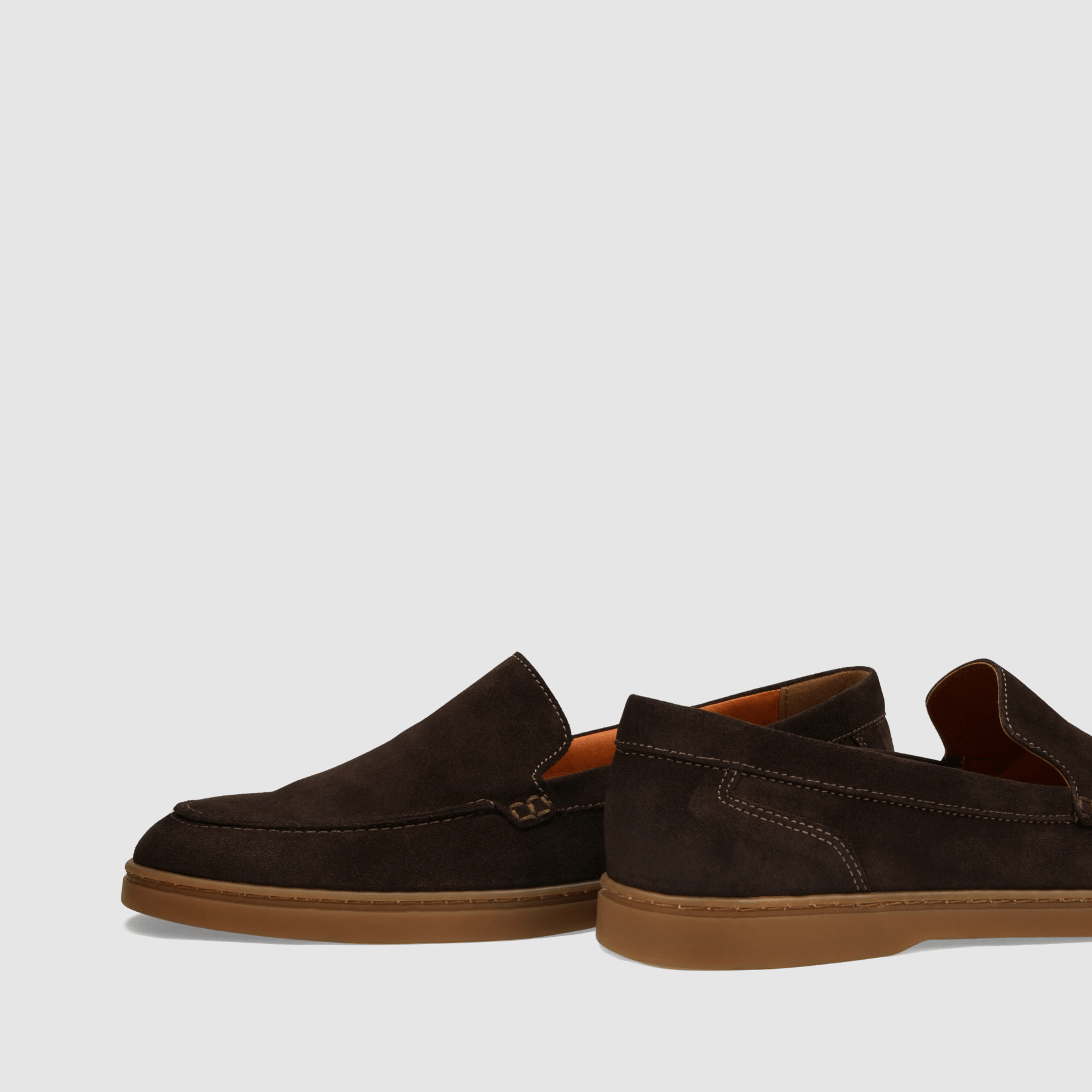 Loafers TAPI A - 7676 brązowa welurowa skóra - TAPI nero - Brązowy - 5