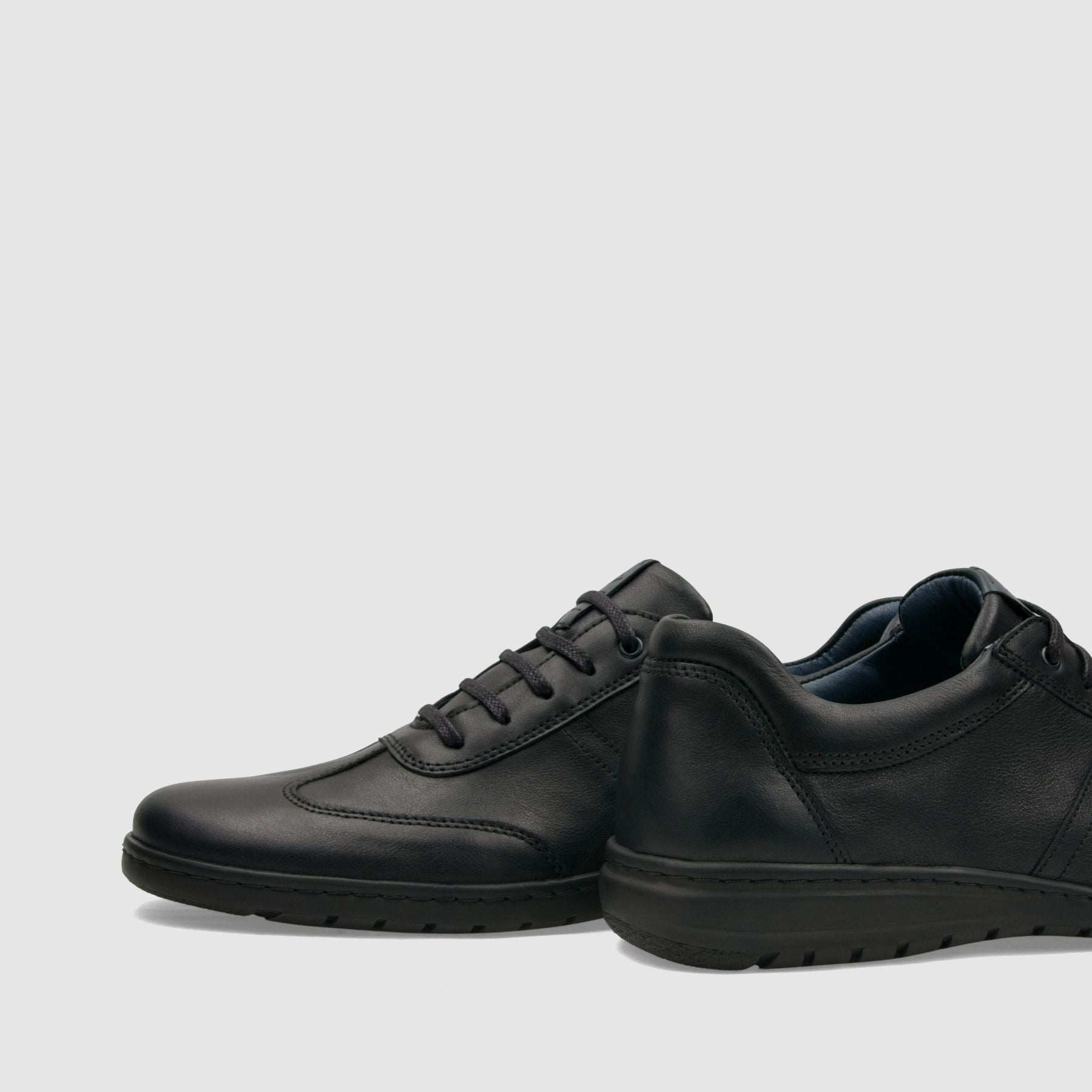 Półbut casual TAPI F - 7605 czarna licowa skóra - TAPI nero - Półbuty casual sznurowane - Czarny - 5