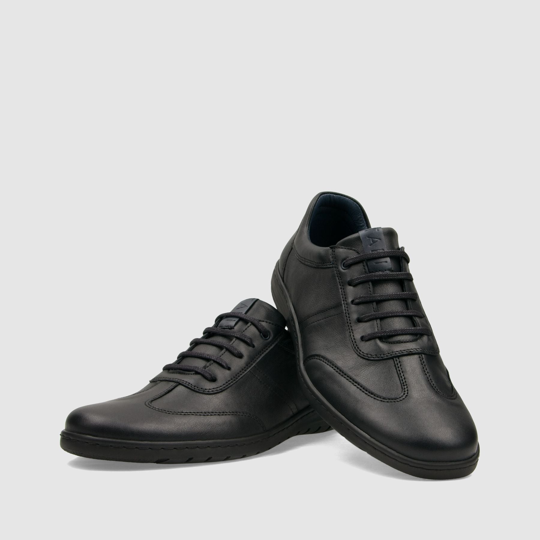 Półbut casual TAPI F - 7605 czarna licowa skóra - TAPI nero - Półbuty casual sznurowane - Czarny - 3