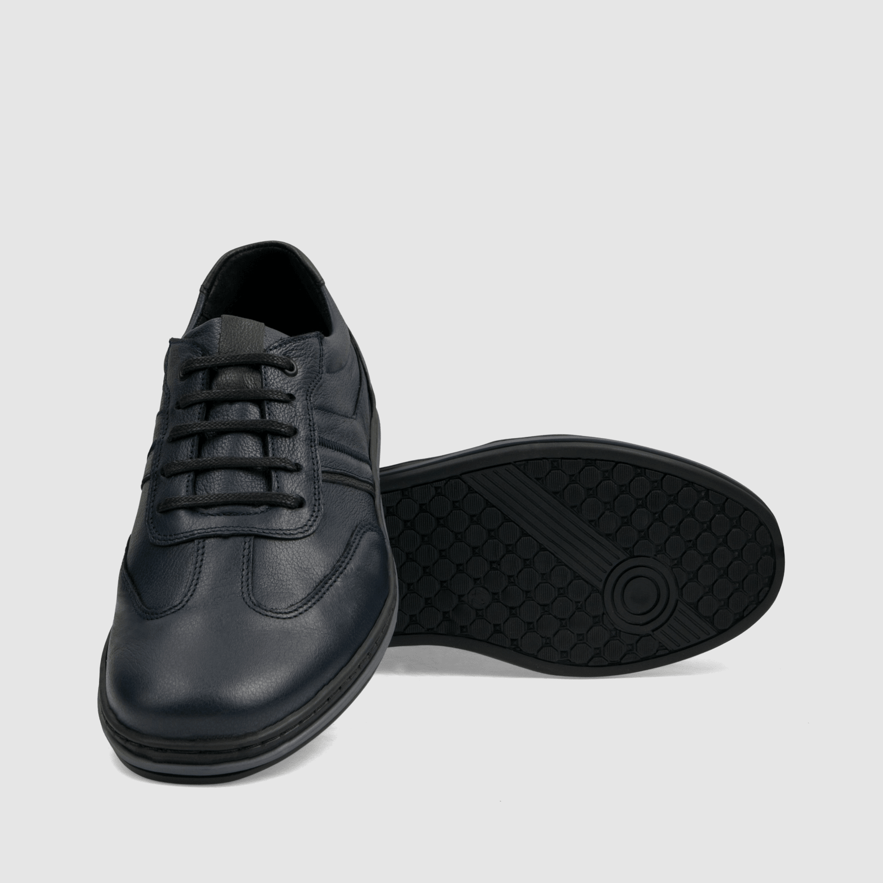 Półbut Casual TAPI R - 7637 - granatowa licowa skóra - TAPI nero - Granatowy - 4