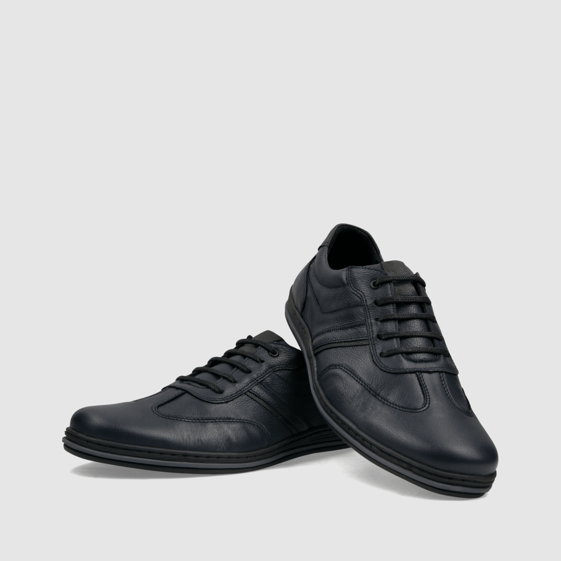 Półbut Casual TAPI R - 7637 - granatowa licowa skóra - TAPI nero - Granatowy - 3