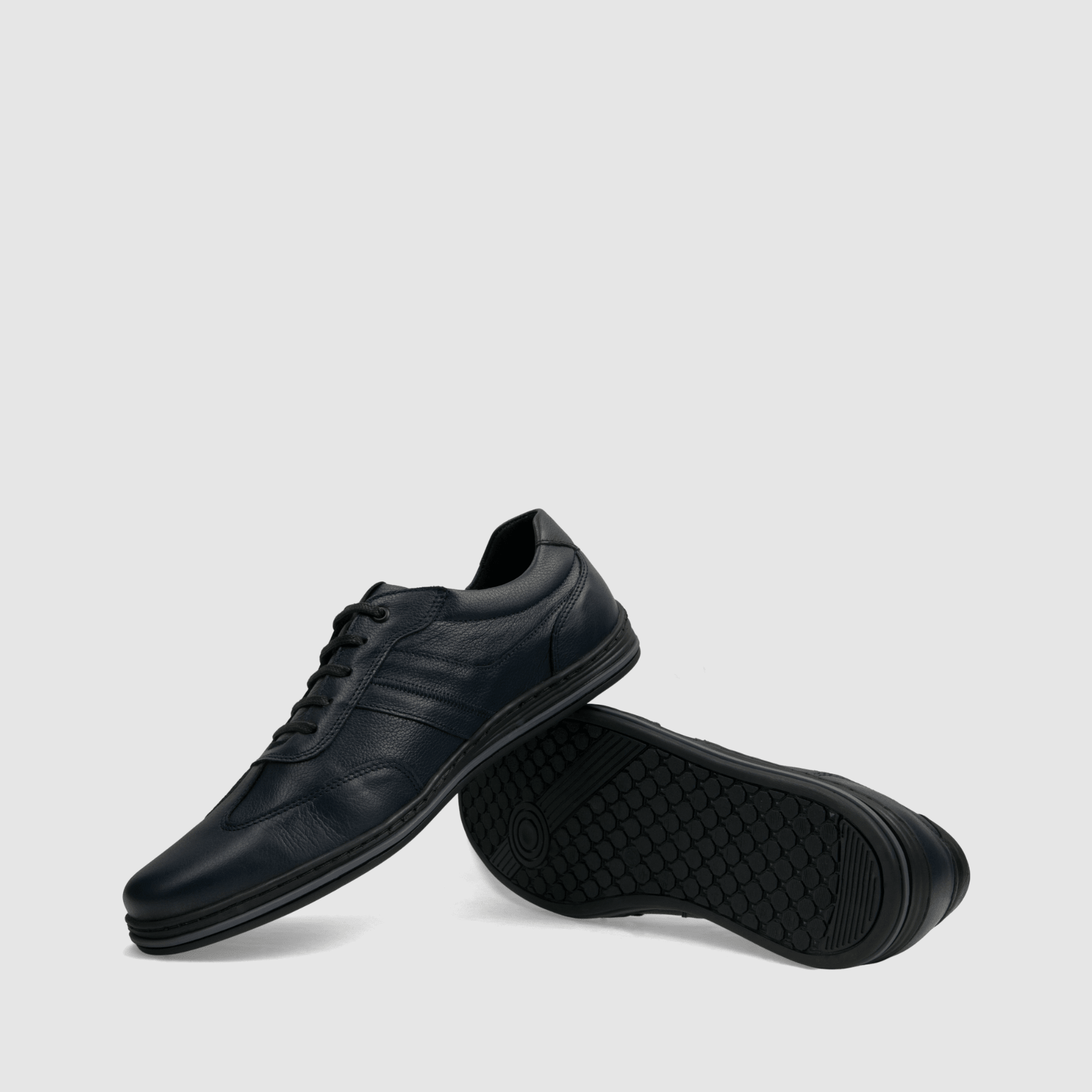 Półbut Casual TAPI R - 7637 - granatowa licowa skóra - TAPI nero - Granatowy - 7