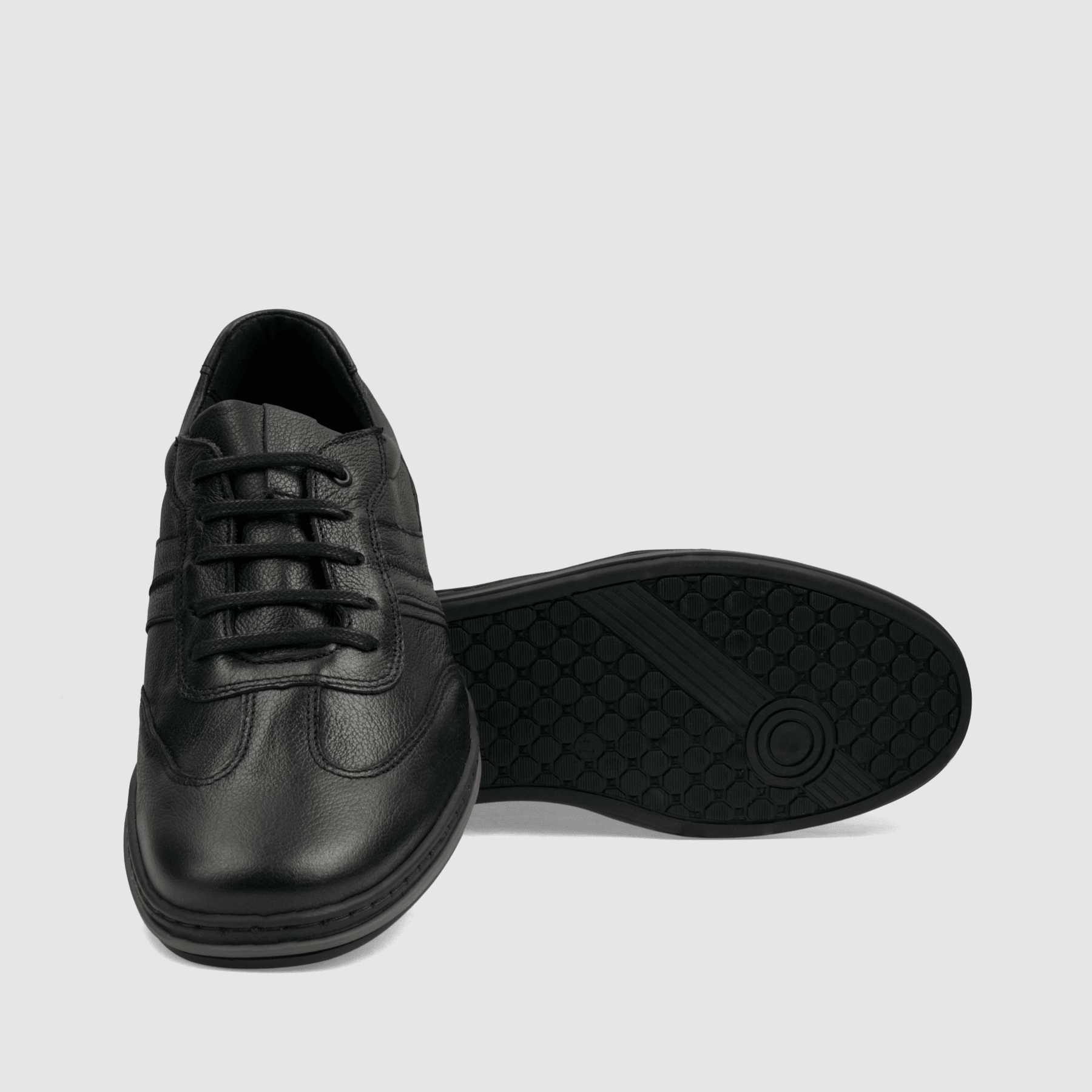 Półbut Casual TAPI S - 7637 czarna licowa skóra - TAPI nero - Czarny - 4