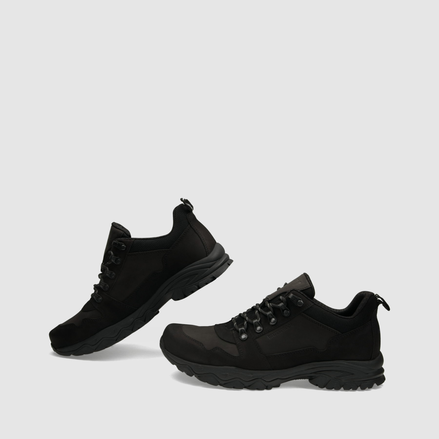 Półbut trekkingowy TAPI F - 9171 - czarna nubukowa skóra - TAPI nero - Półbuty trekkingowe męskie - Czarny - 6