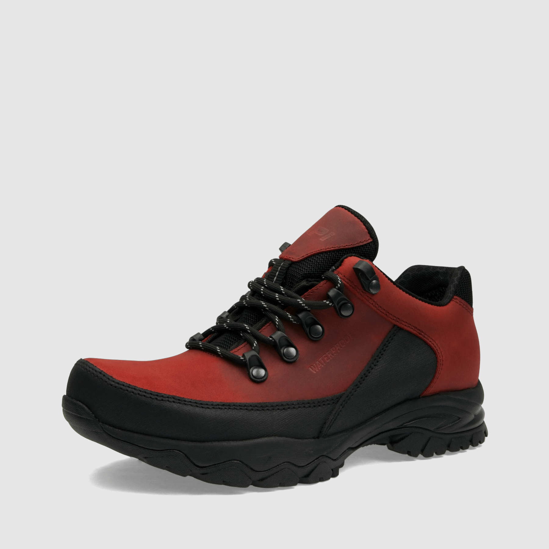 Półbut trekkingowy TAPI M - 9182 - czerwona olejowana skóra - TAPI nero - Półbuty trekkingowe męskie - Czerwony - 1