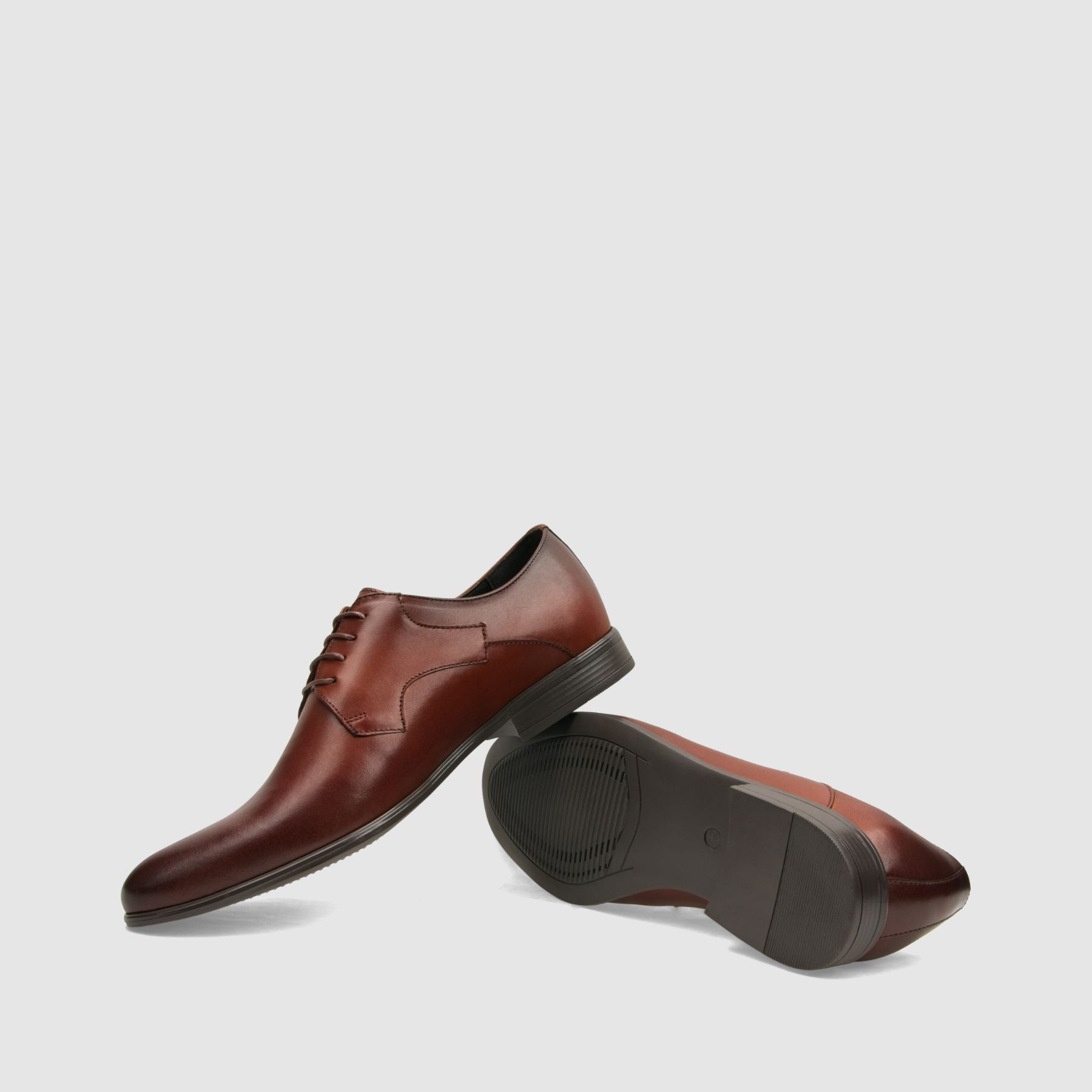 Półbut wizytowy TAPI A - 7582 brązowa licowa skóra - TAPI nero - Półbuty eleganckie sznurowane - Brązowy - 7