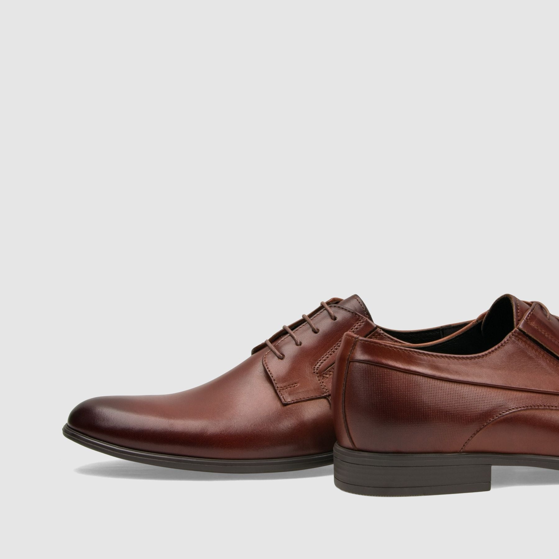 Półbut wizytowy TAPI A - 7682 brązowa licowa skóra - TAPI nero - Półbuty eleganckie sznurowane - Brązowy - 5