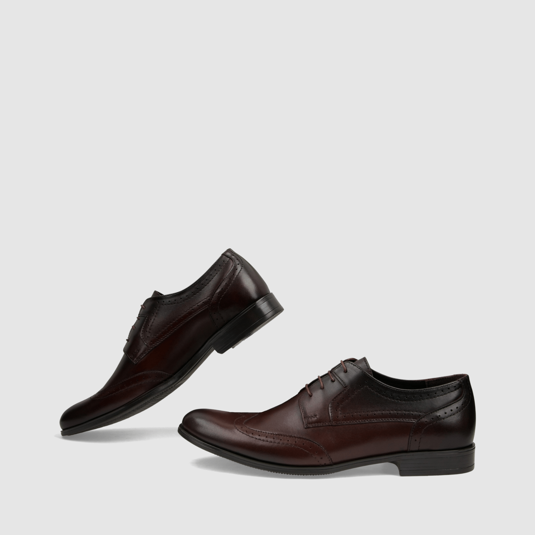 Półbut wizytowy TAPI H - 5651 brązowa licowa skóra - TAPI nero - Półbuty eleganckie sznurowane - Brązowy - 6