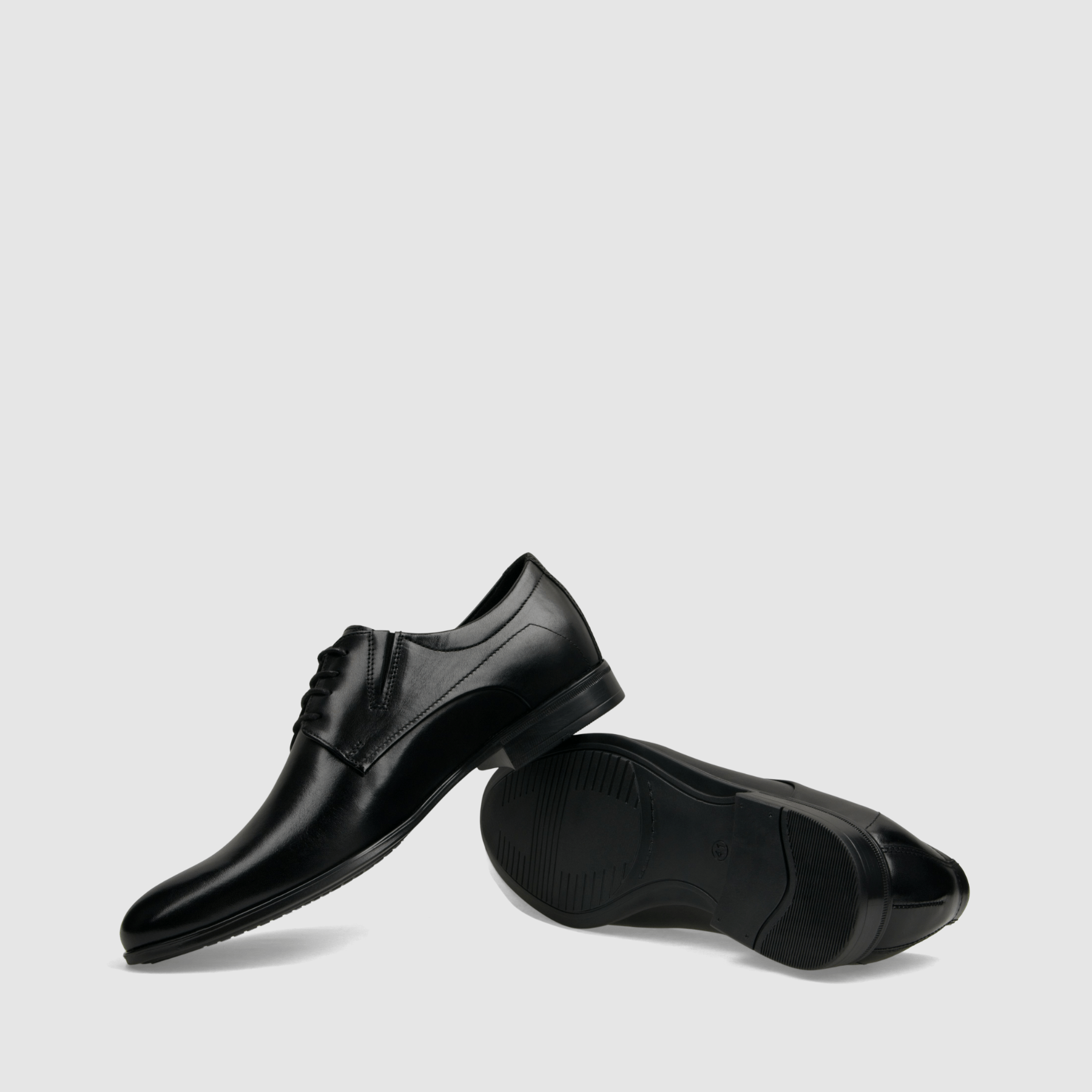 Półbut wizytowy TAPI M - 6022 czarna licowa skóra - TAPI nero - Półbuty eleganckie sznurowane - Czarny - 7