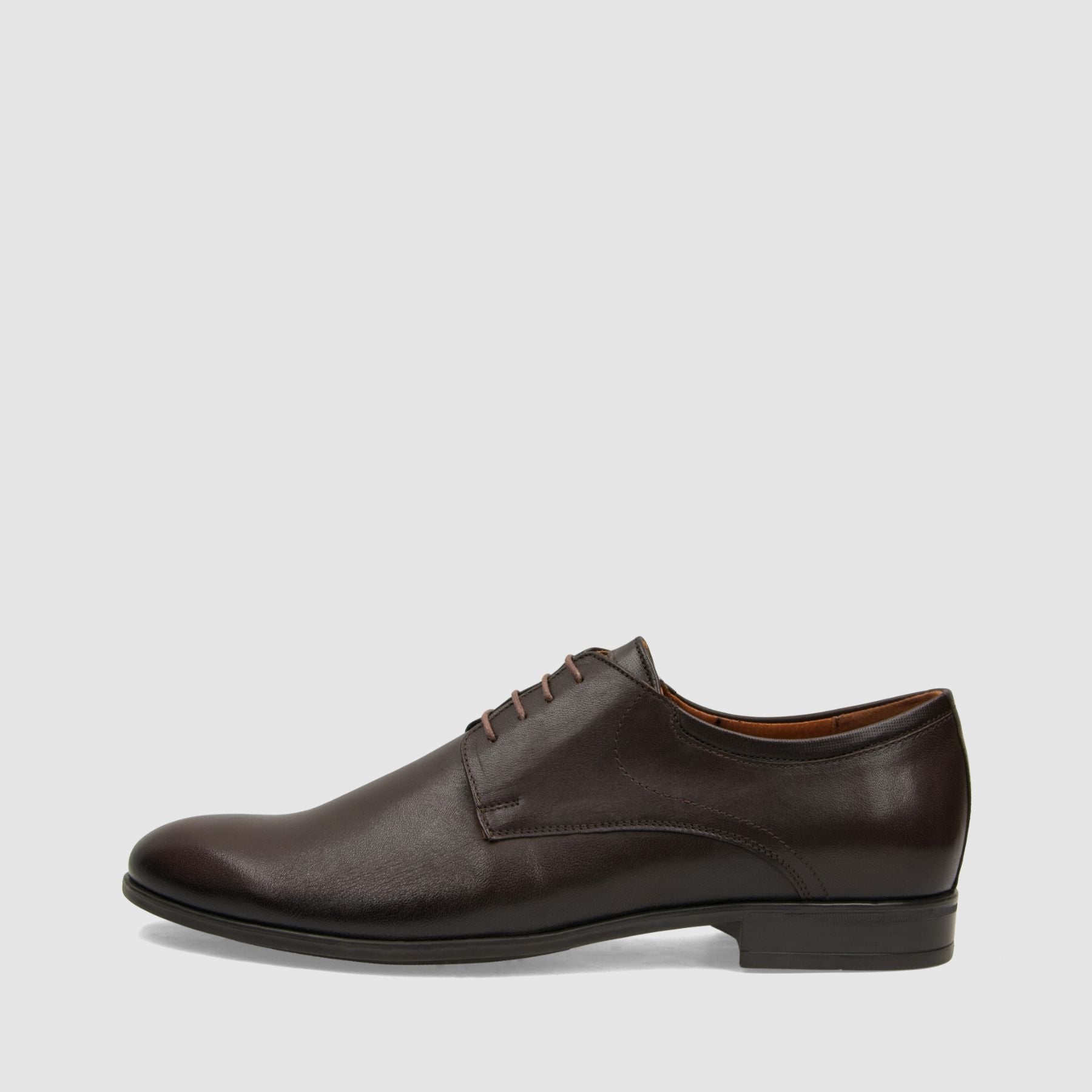 Półbut wizytowy TAPI O - 6586 ciemno brązowa licowa skóra - TAPI nero - Półbuty eleganckie sznurowane - Brązowy - 2