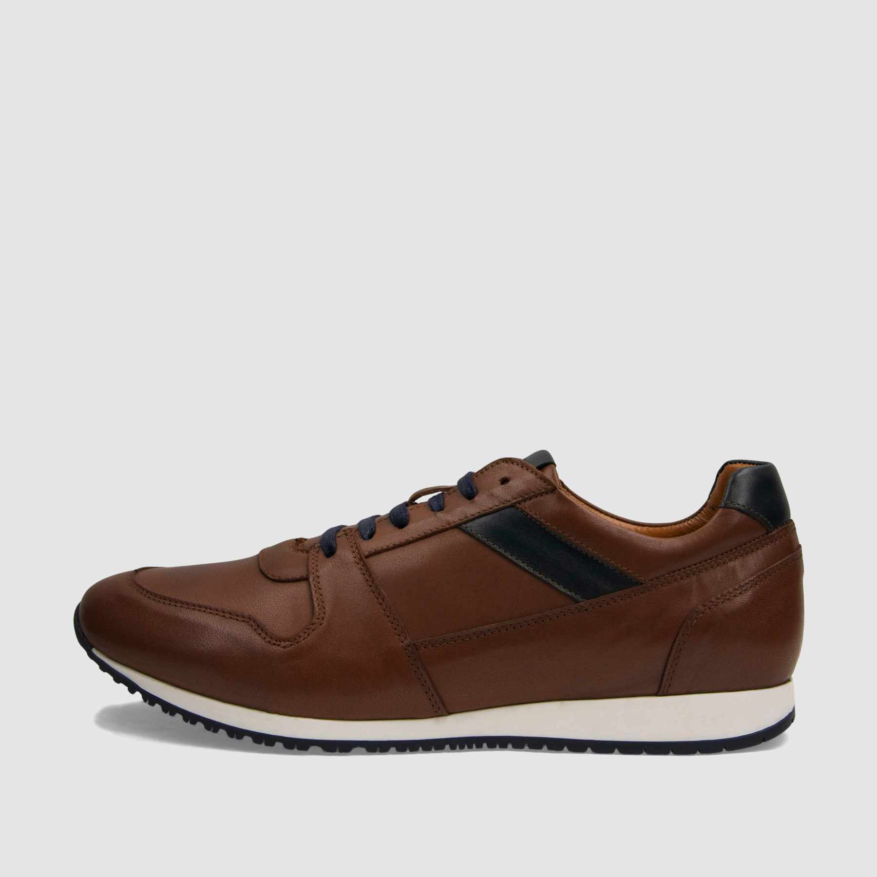 Trampki TAPI A - 7636 brązowa licowa skóra - TAPI nero - Sneakersy i sportowe - Brązowy - 2