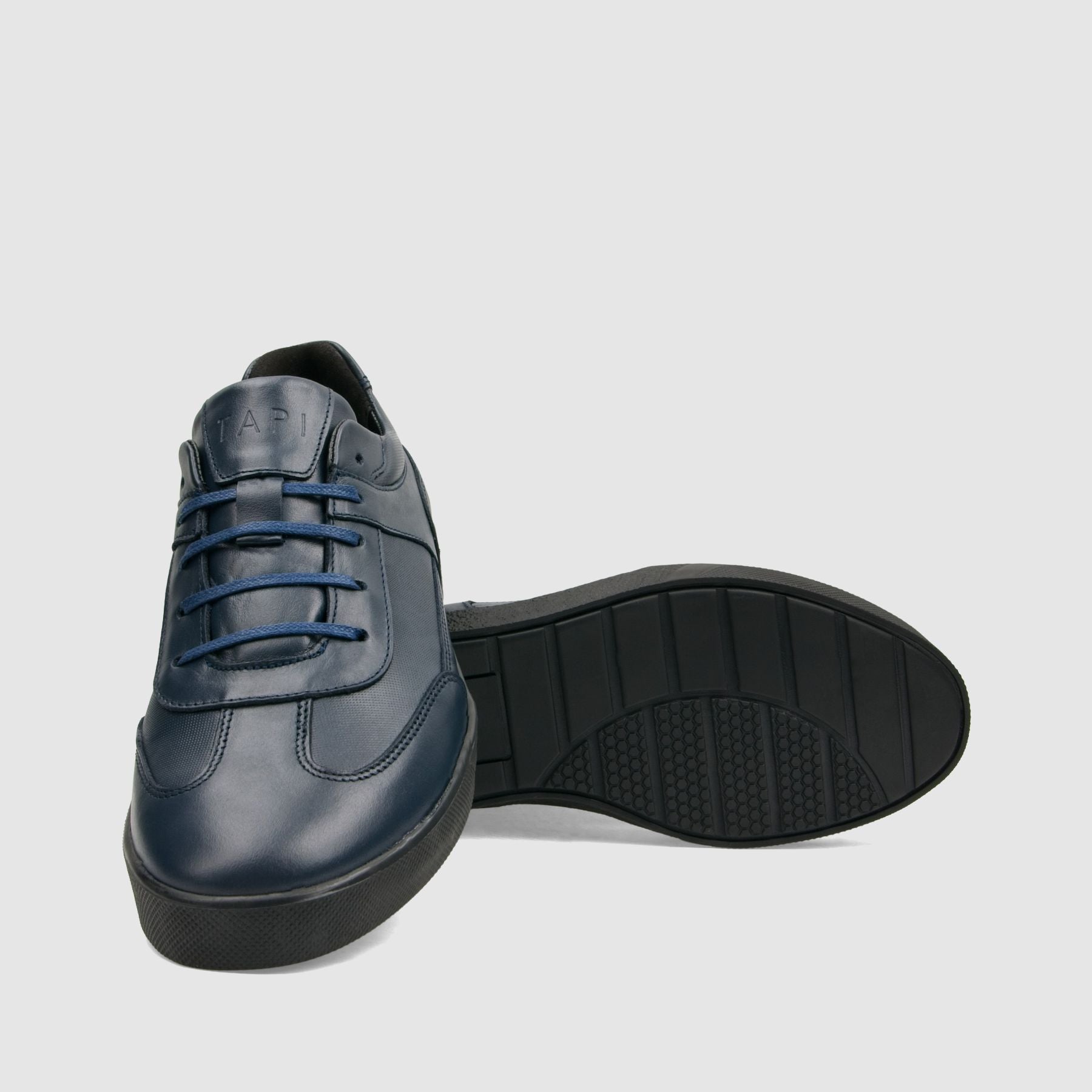 Trampki TAPI A - 7693 granatowa licowa skóra - TAPI nero - Trampki - Granatowy - 4