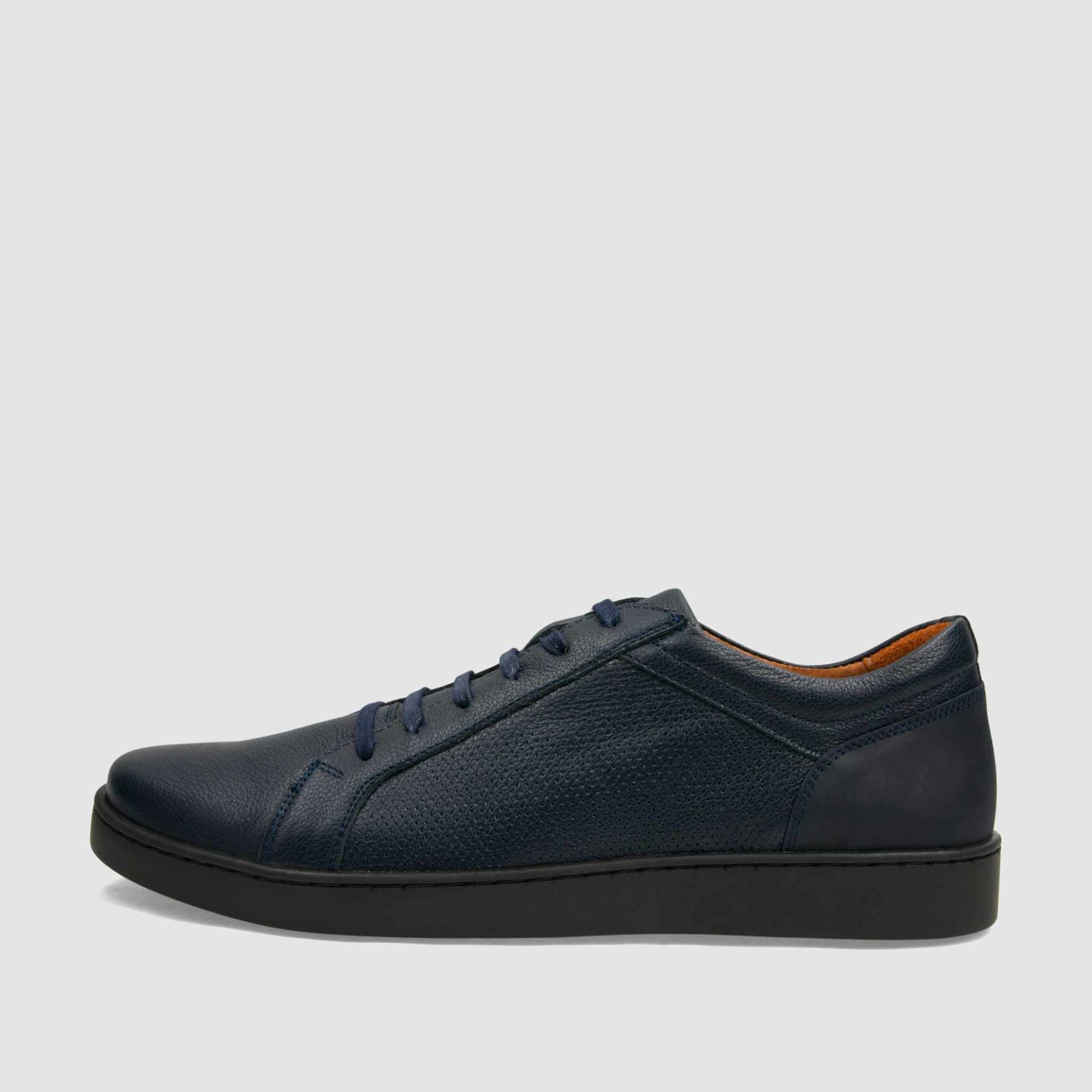Trampki TAPI B - 7618 granatowa licowa skóra - TAPI nero - Sneakersy i sportowe - Granatowy - 2