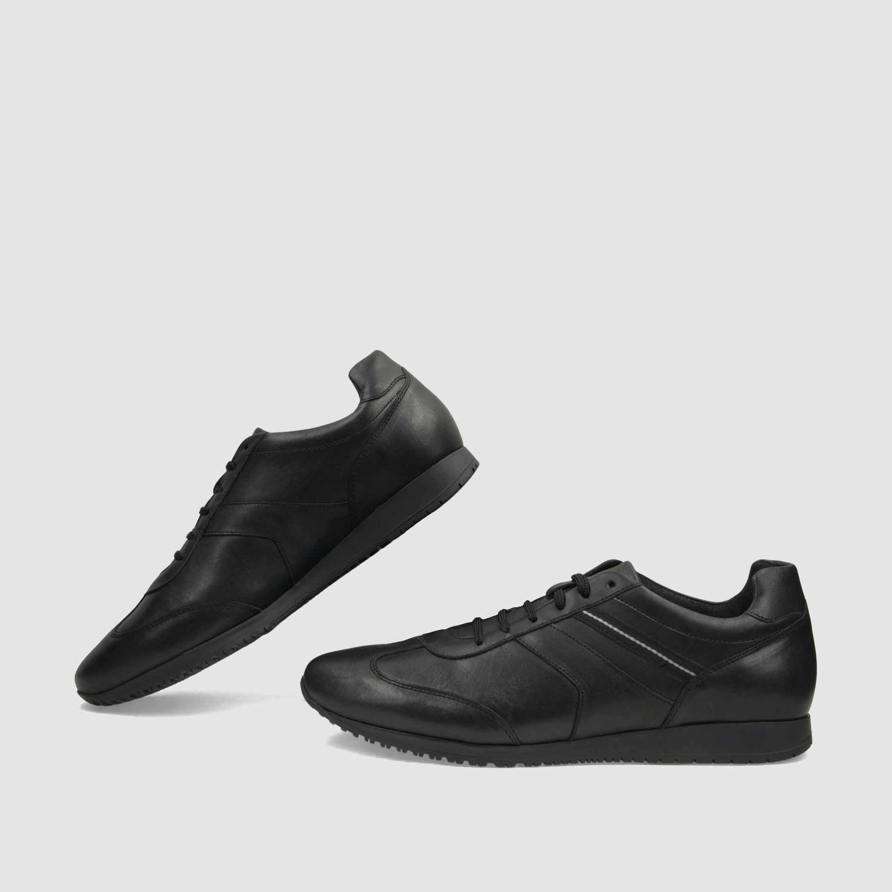 Trampki TAPI C - 7387 czarna licowa skóra - TAPI nero - Sneakersy i sportowe - Czarny - 6