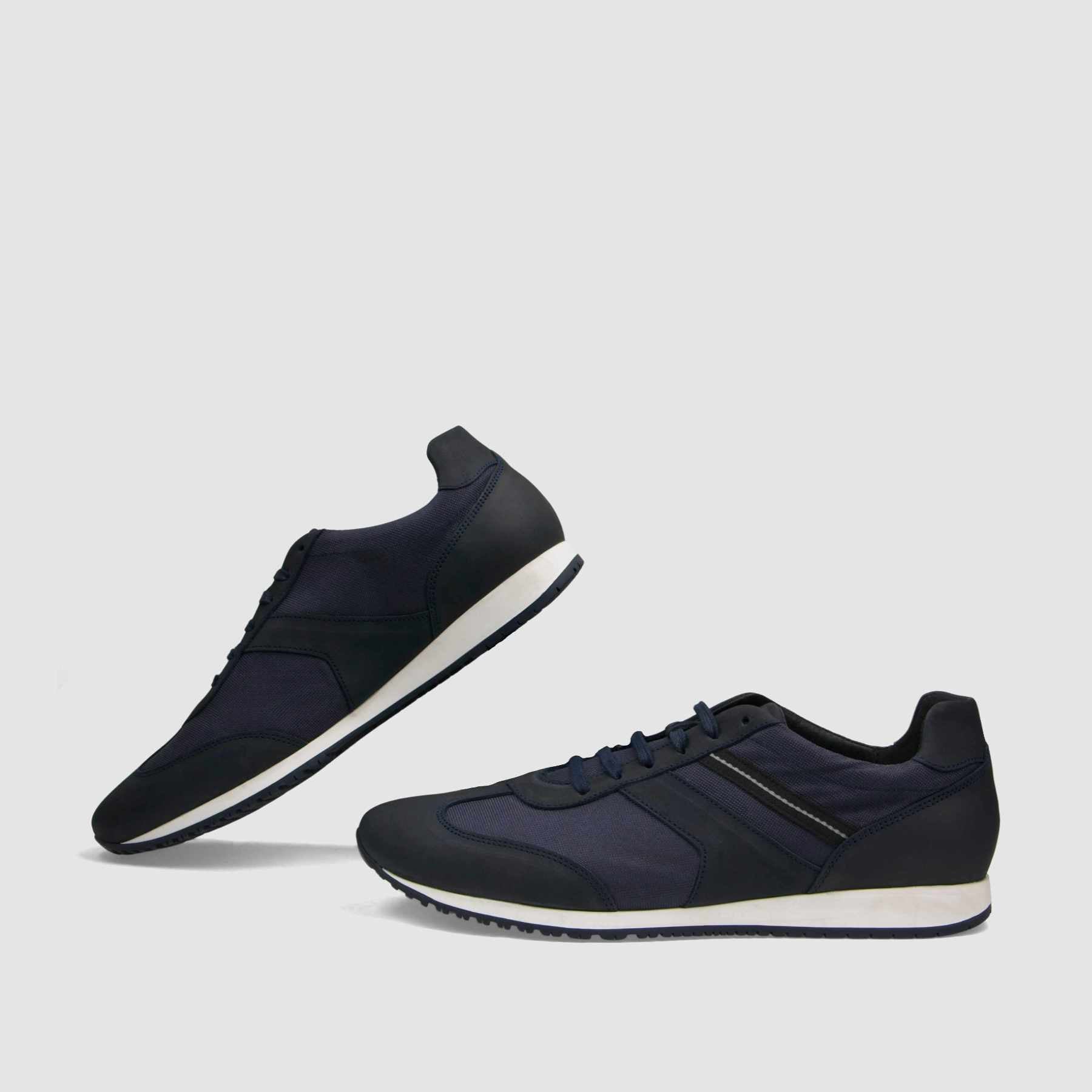 Trampki TAPI E - 7387 granatowa nubukowa skóra - TAPI nero - Sneakersy i sportowe - Granatowy - 6