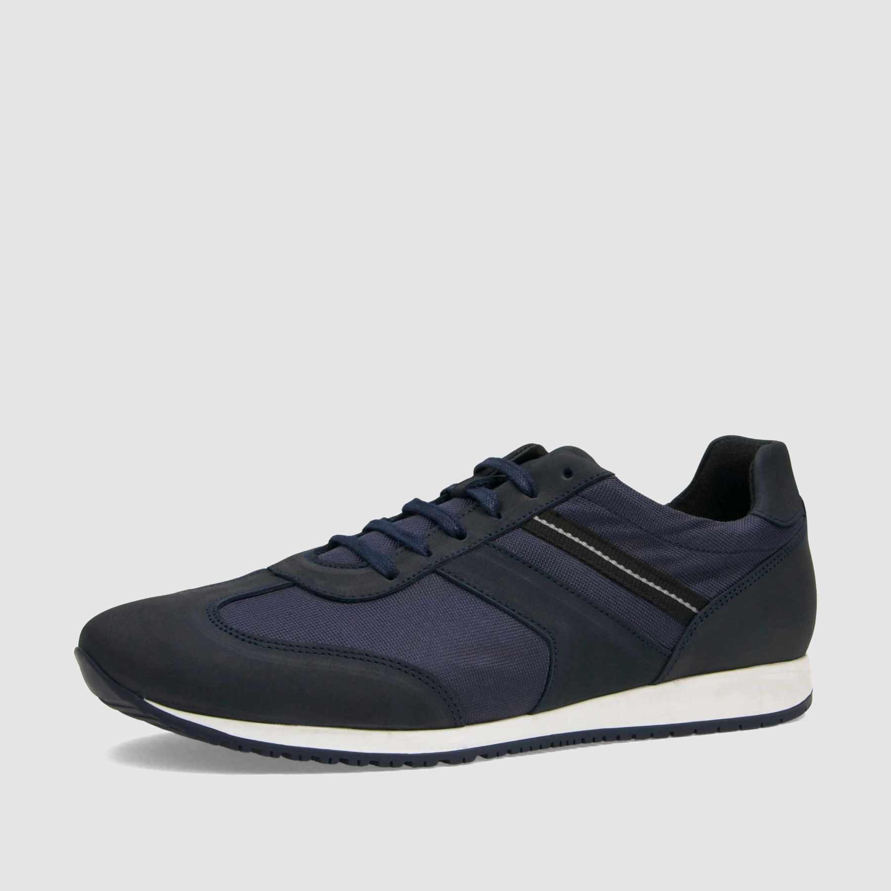 Trampki TAPI E - 7387 granatowa nubukowa skóra - TAPI nero - Sneakersy i sportowe - Granatowy - 1