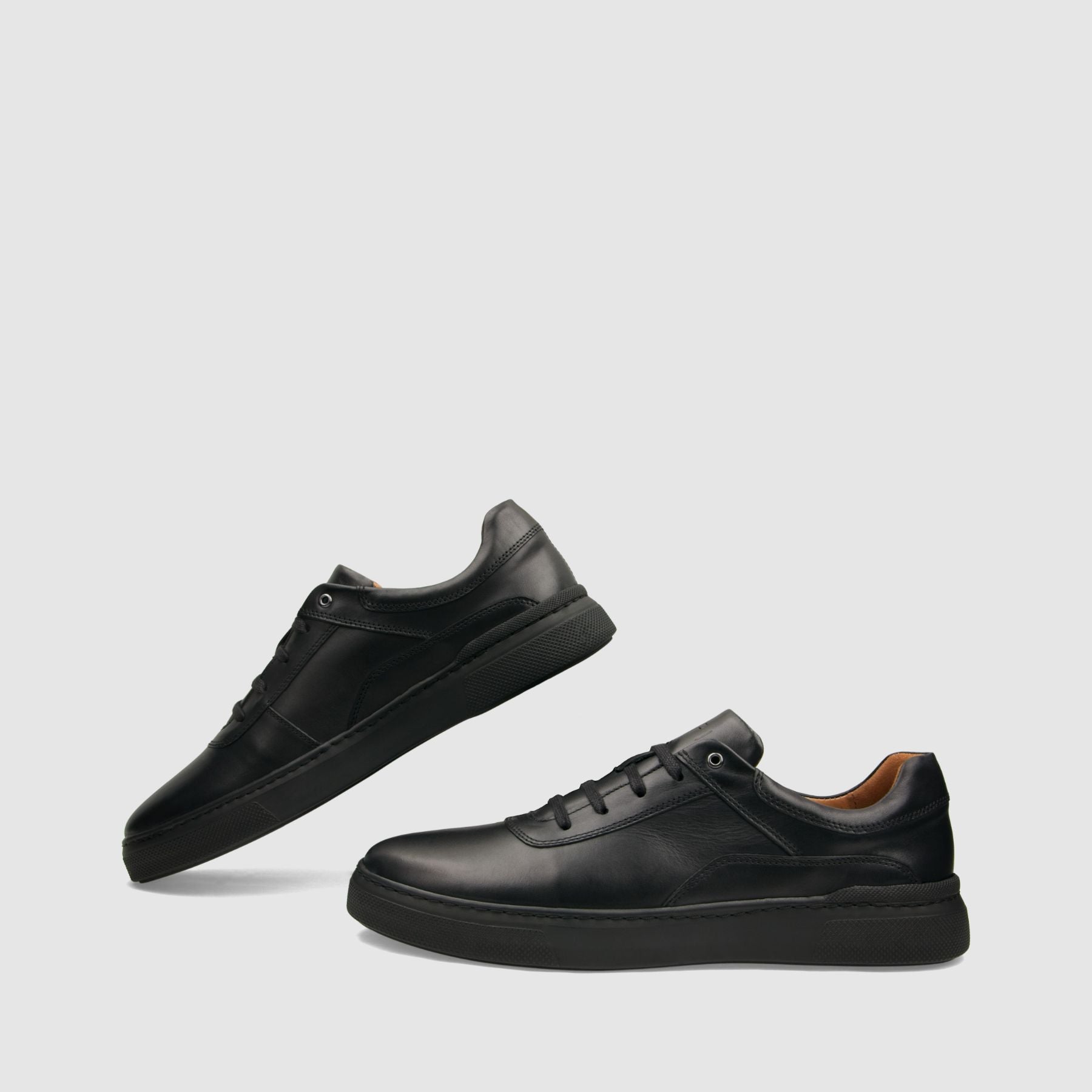 Trampki TAPI E - 7404 czarna licowa skóra - TAPI nero - Trampki - Czarny - 6