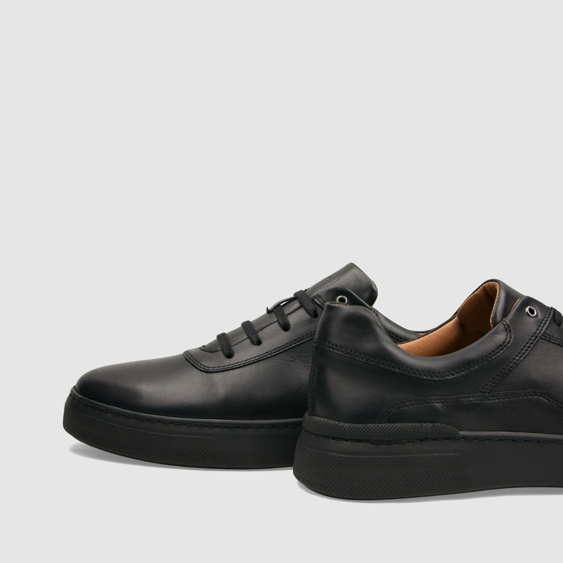 Trampki TAPI E - 7404 czarna licowa skóra - TAPI nero - Trampki - Czarny - 5