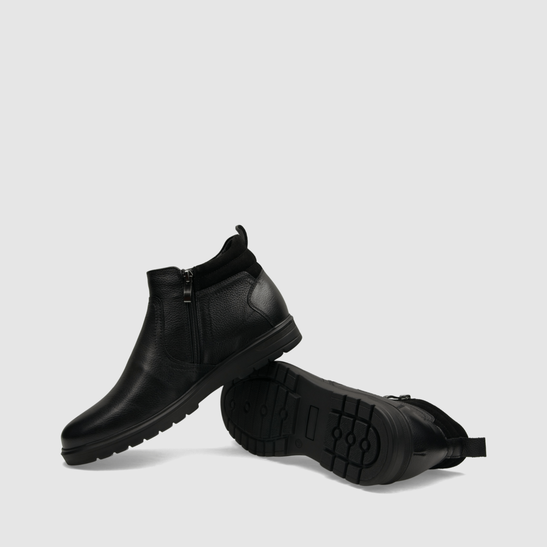 Trzewik casual TAPI E - 2505 czarna licowa skora - TAPI nero - Trzewiki na zamek casual - Czarny - 7