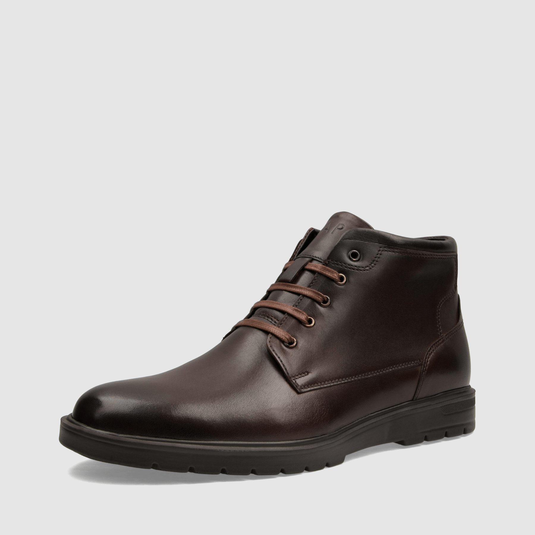 Trzewik casual TAPI O - 2483 ciemna brązowa licowa skóra - TAPI nero - Trzewiki sznurowane casual - Brązowy - 1