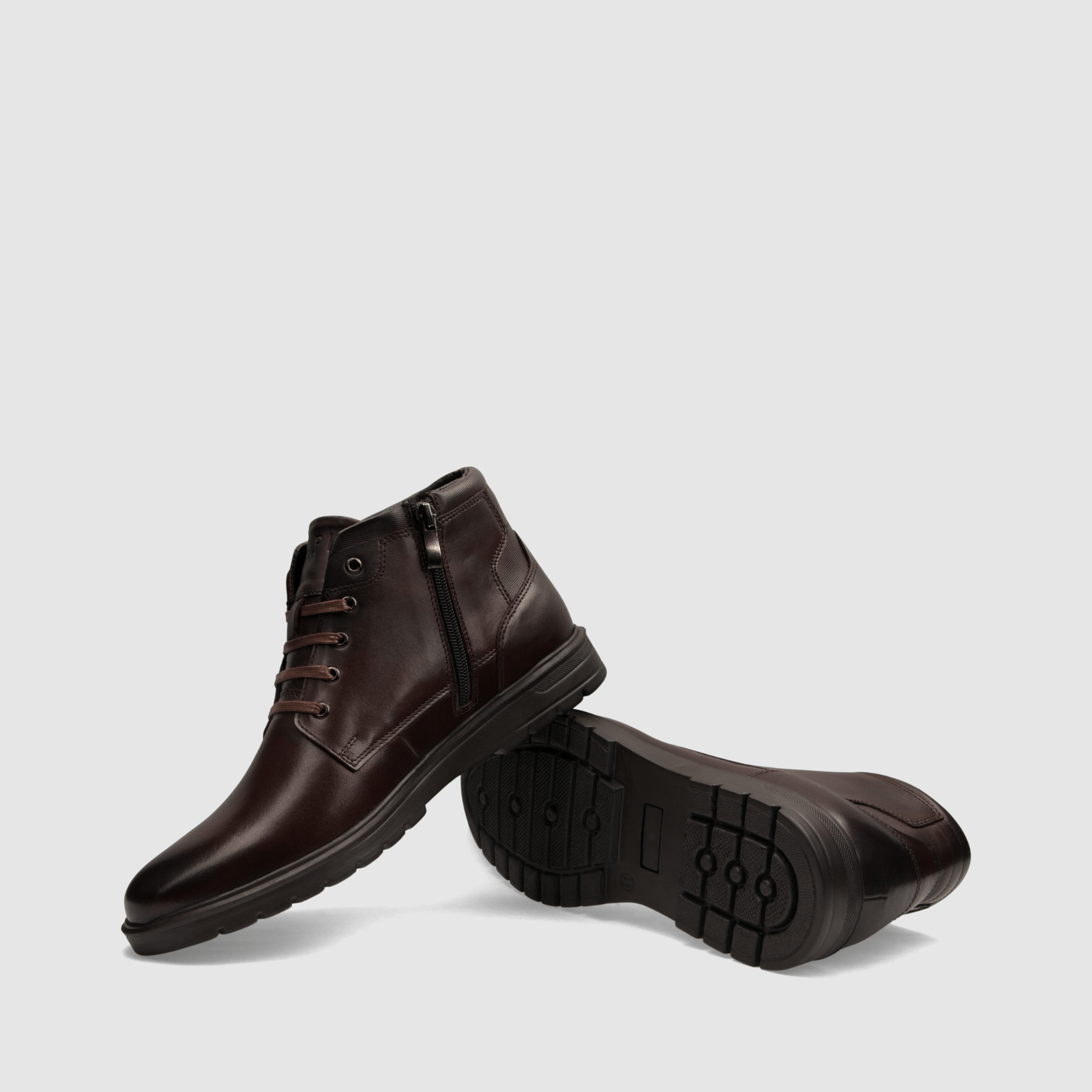 Trzewik casual TAPI O - 2483 ciemna brązowa licowa skóra - TAPI nero - Trzewiki sznurowane casual - Brązowy - 7