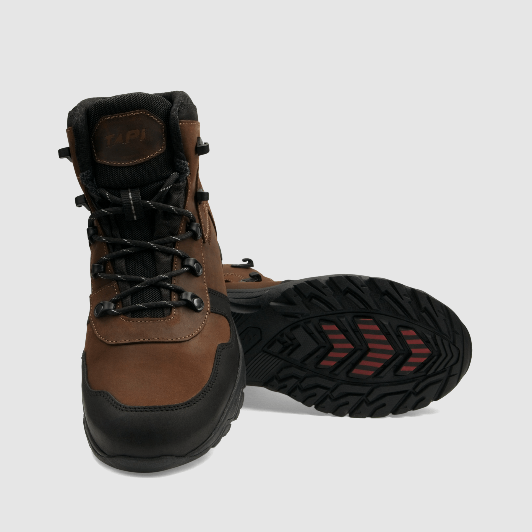 Trzewik trekkingowy TAPI G - 9153 ciemno brązowa olejowana skóra - TAPI nero - Trzewiki trekkingowe męskie - Brązowy - 4