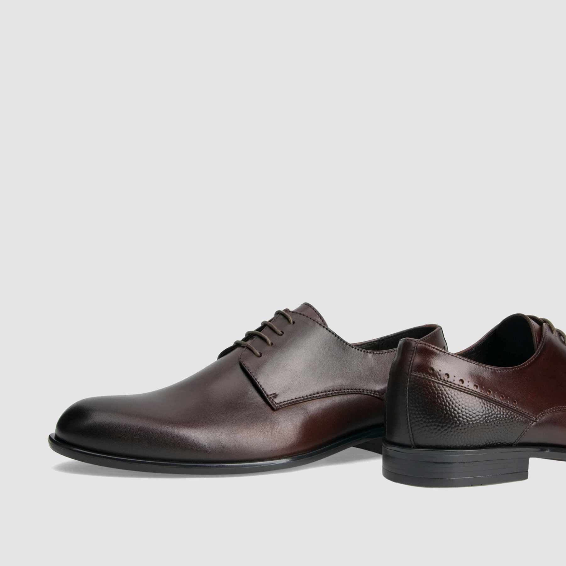 Półbut wizytowy TAPI C-6935 brązowa licowa skóra