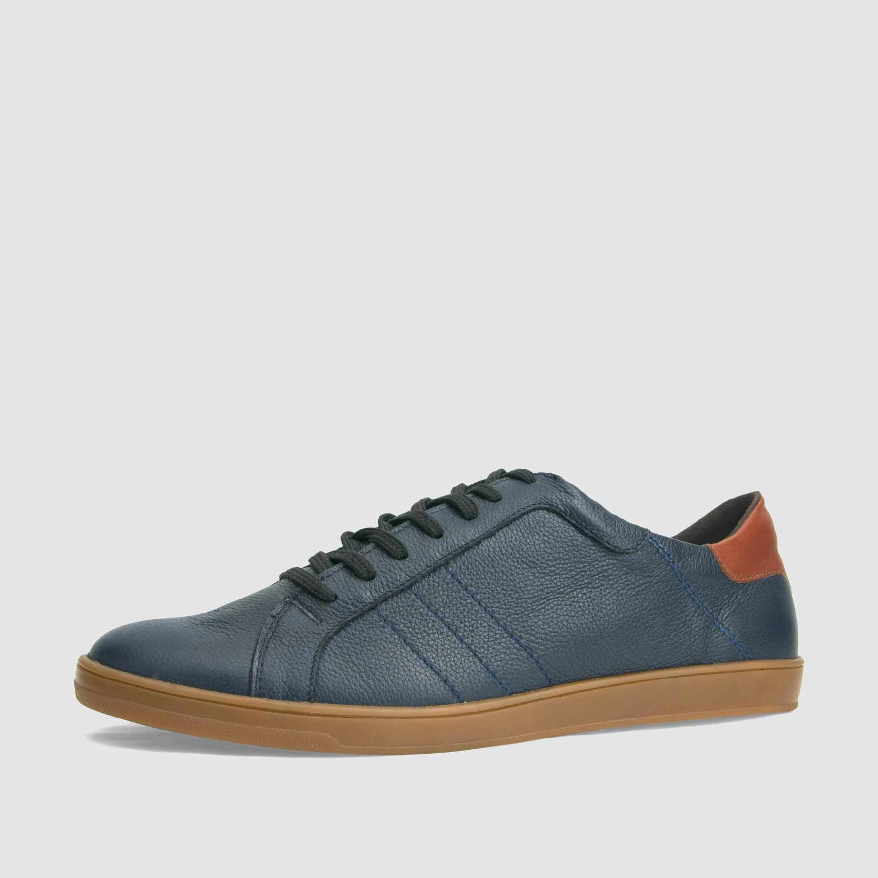 TAPI sneakers A-7263 navy blue smooth leather