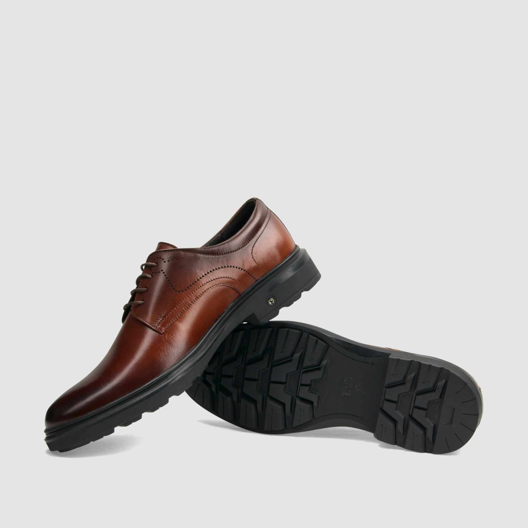 TAPI formal shoes D-7455 brown smooth leather