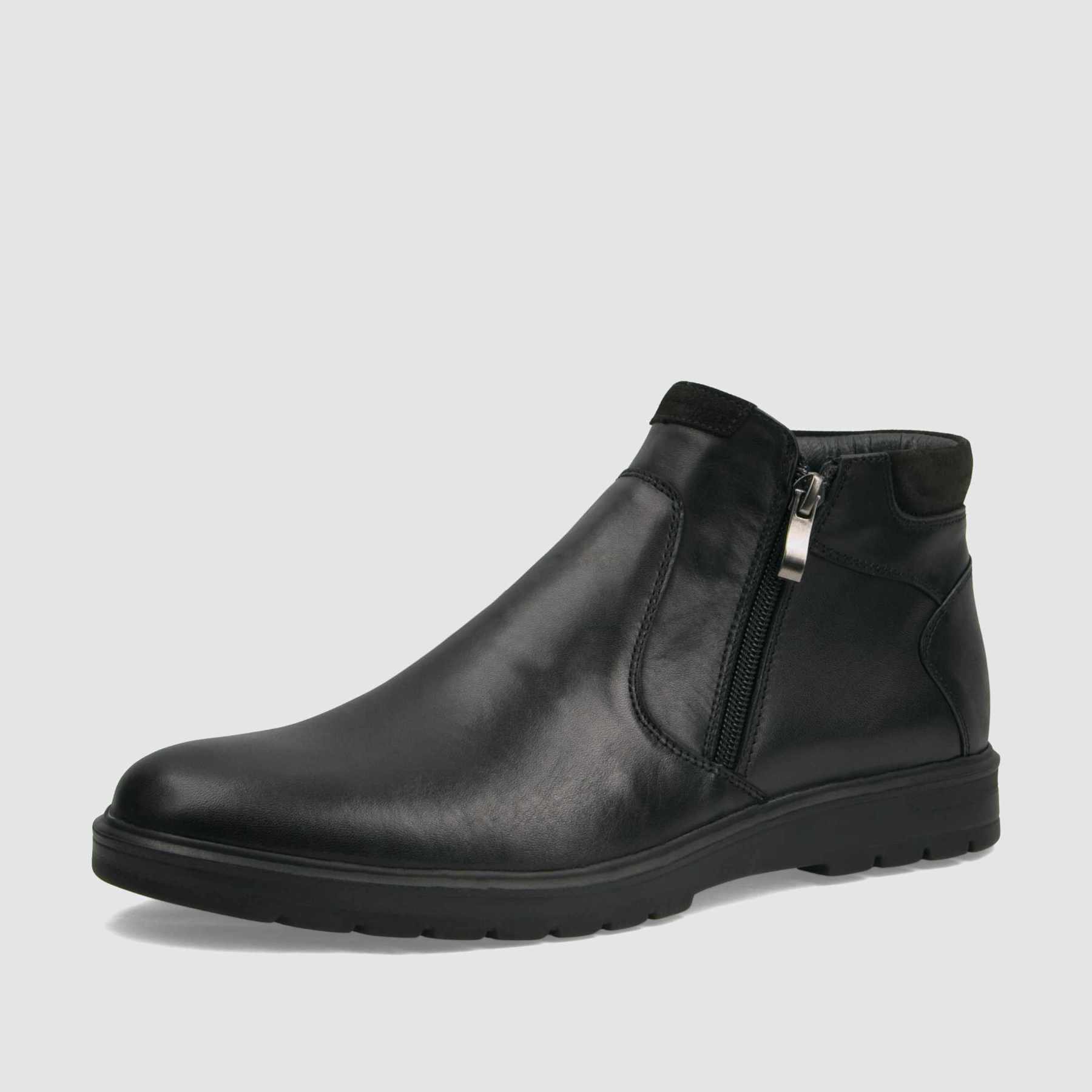 Trzewik casual TAPI G-2504 czarna licowa skora