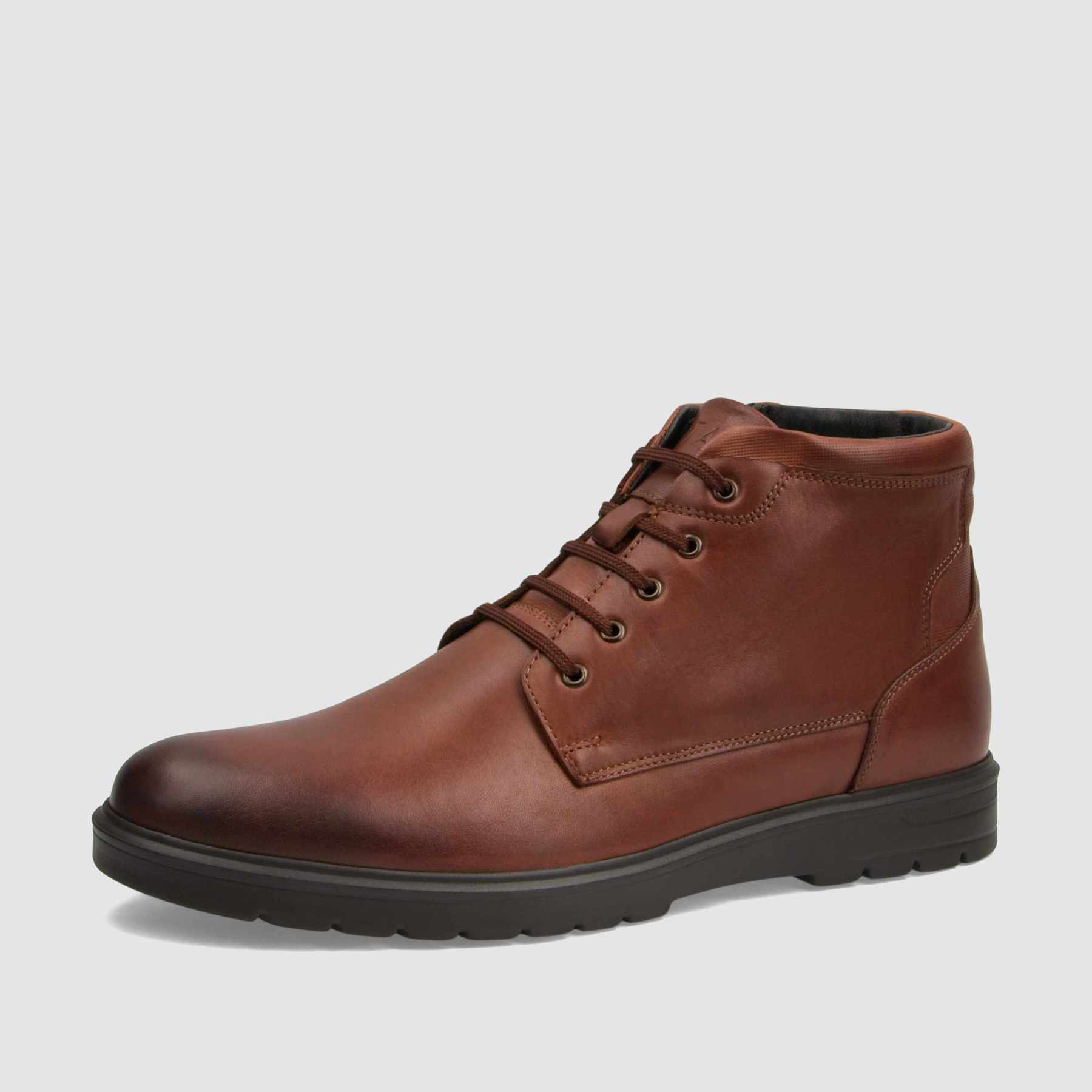 Trzewik casual TAPI H-2483 brązowa licowa skora