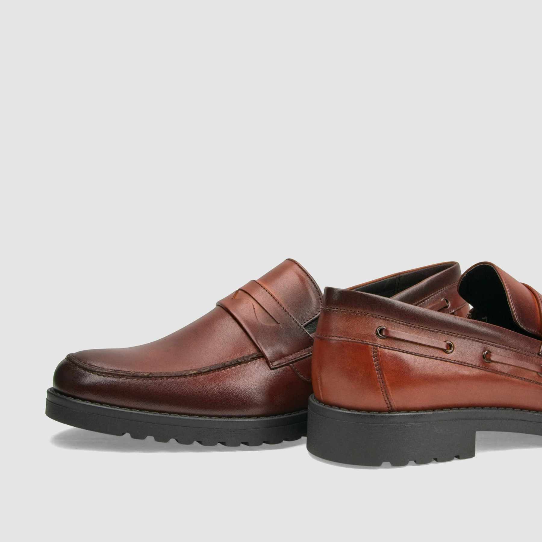 TAPI formal shoes I-7132 brown smooth leather