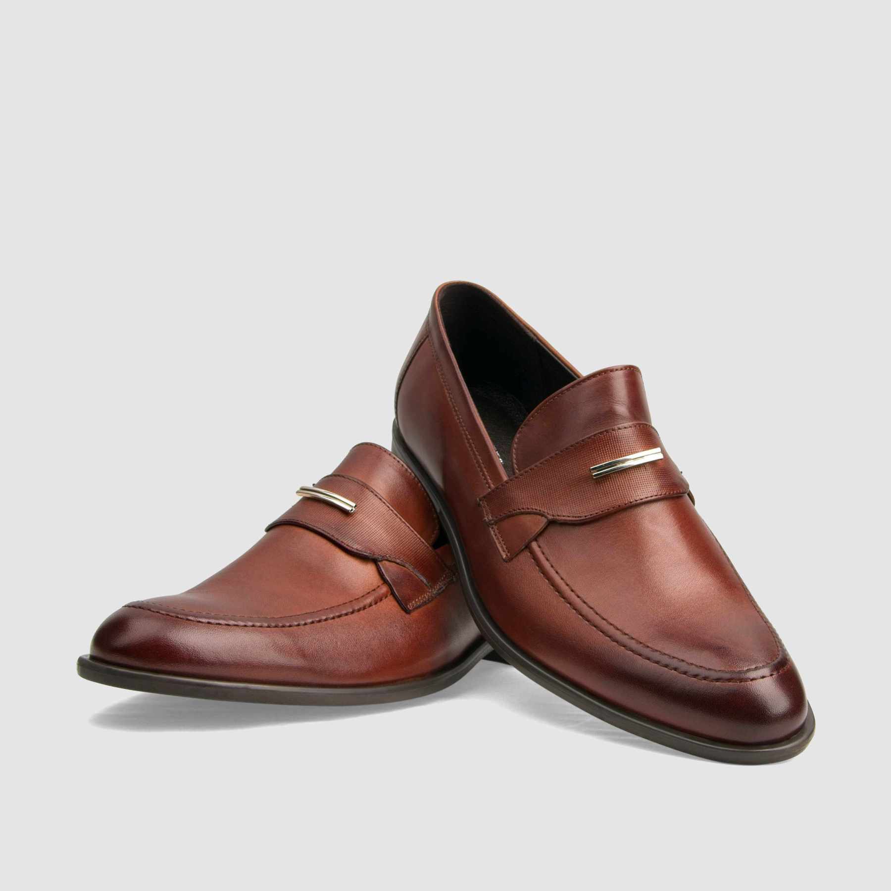 TAPI formal shoes J-6751 brown smooth leather