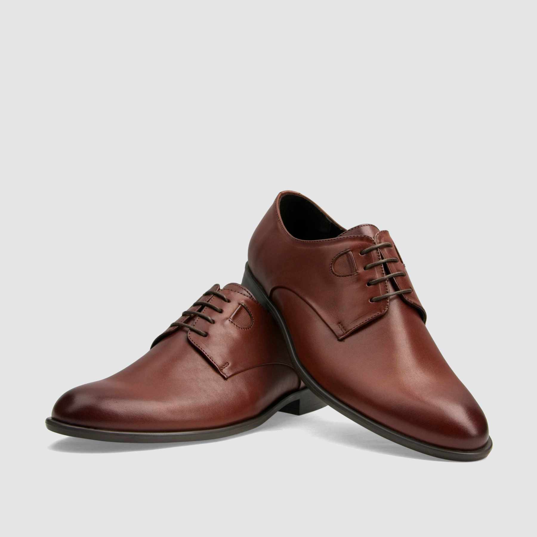 TAPI M-7205 formal shoe, brown grain leather