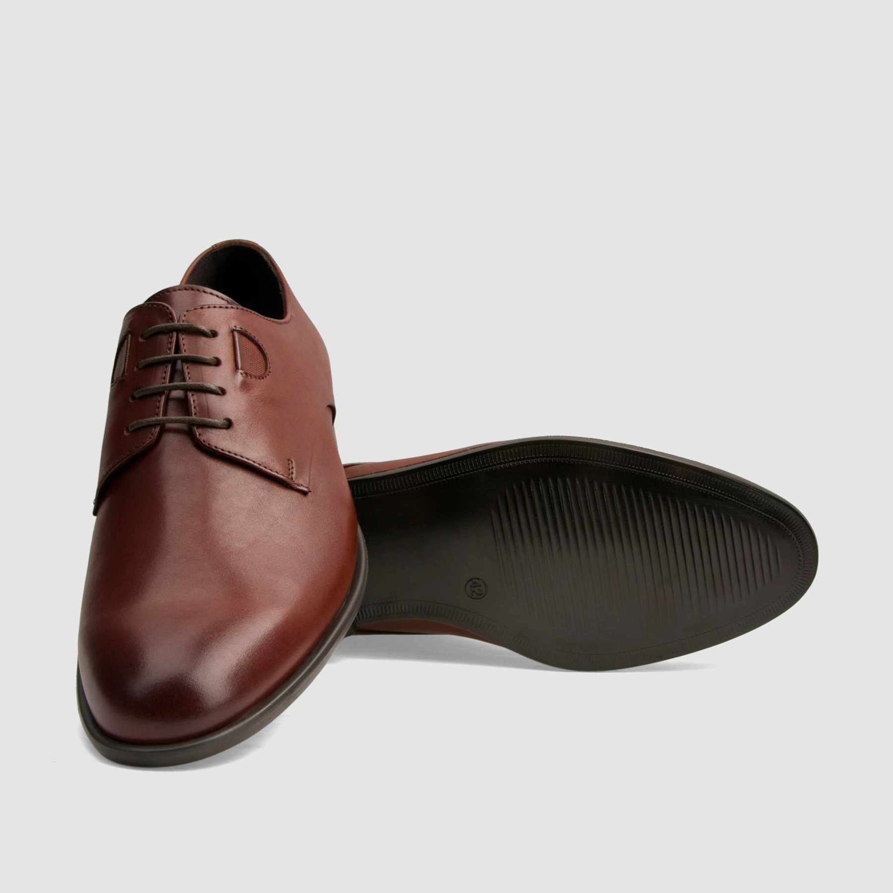 TAPI M-7205 formal shoe, brown grain leather