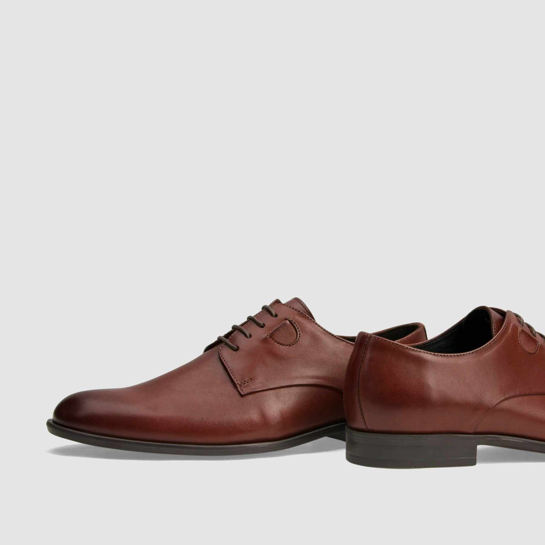 TAPI M-7205 formal shoe, brown grain leather