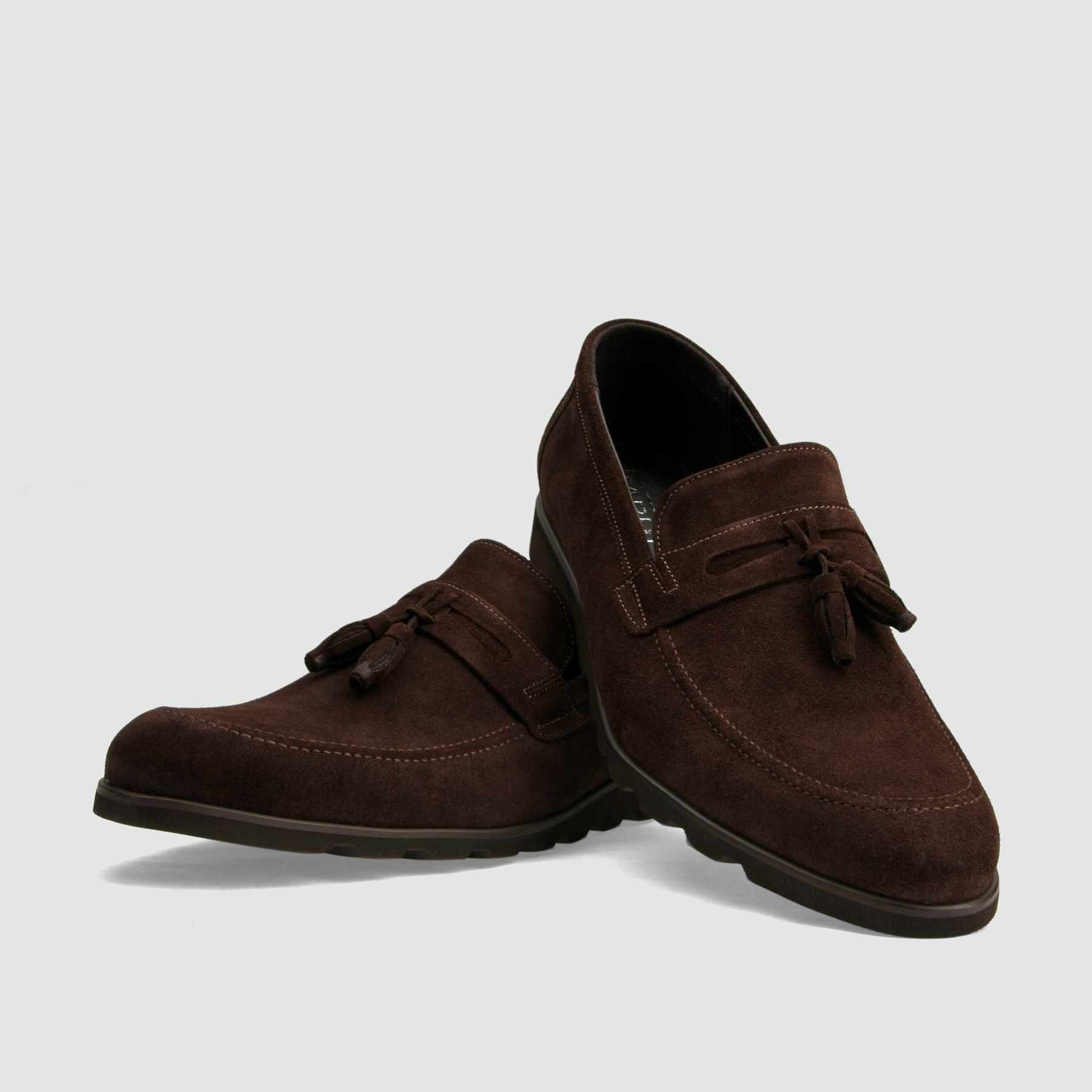 TAPI W-6361 dress shoe, brown velour leather