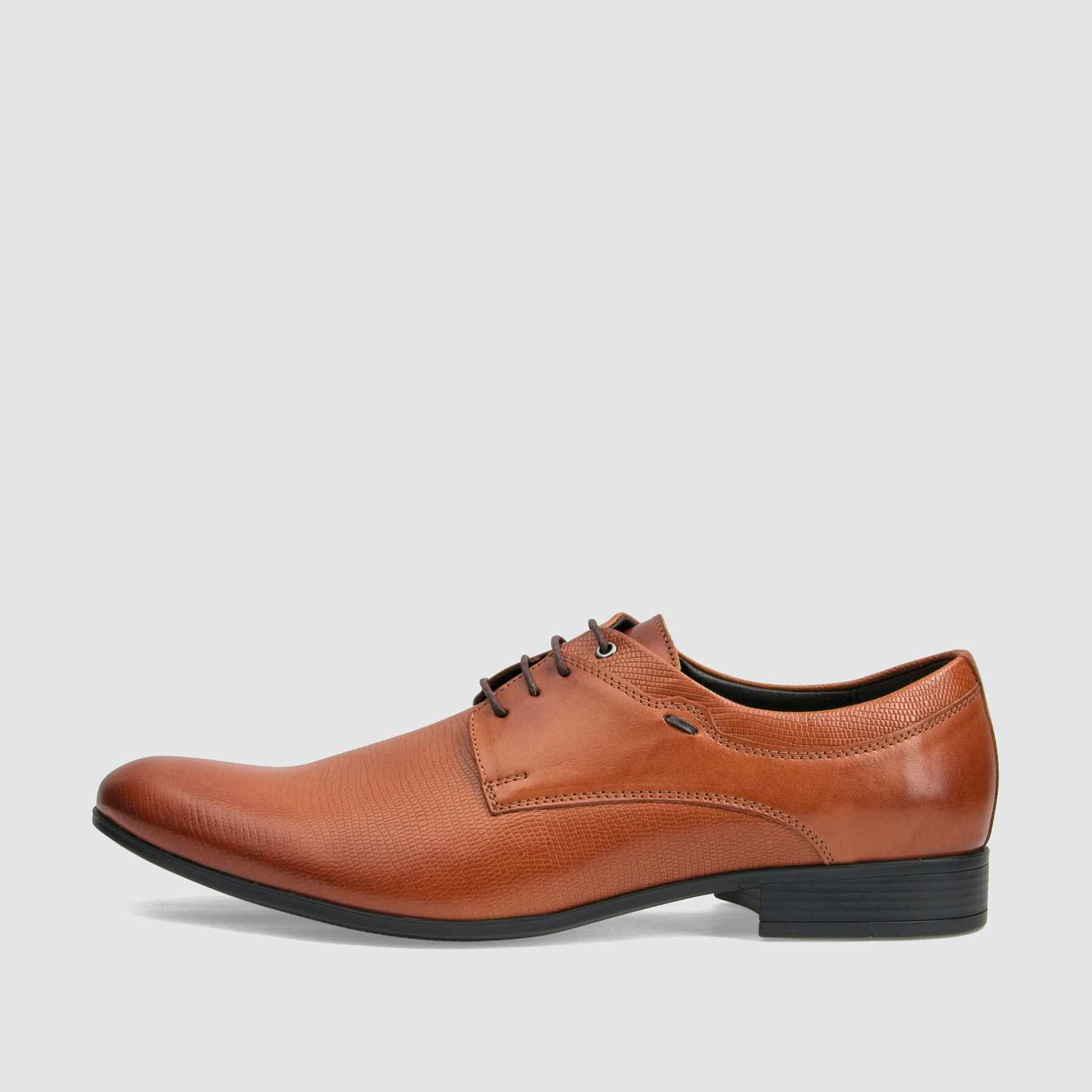 TAPI X-4575 formal shoe, brown, grain embossed leather