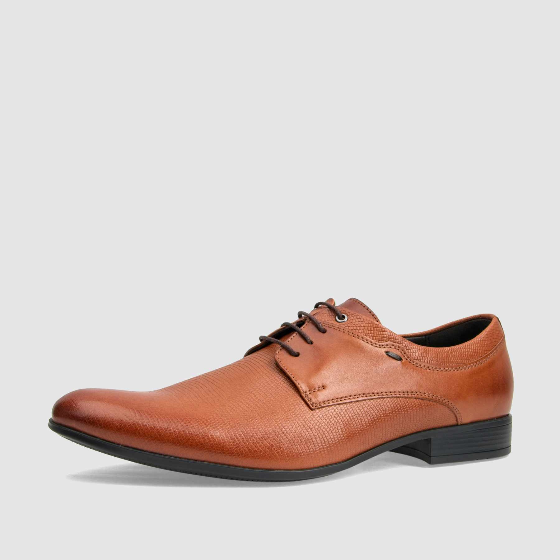 TAPI X-4575 formal shoe, brown, grain embossed leather