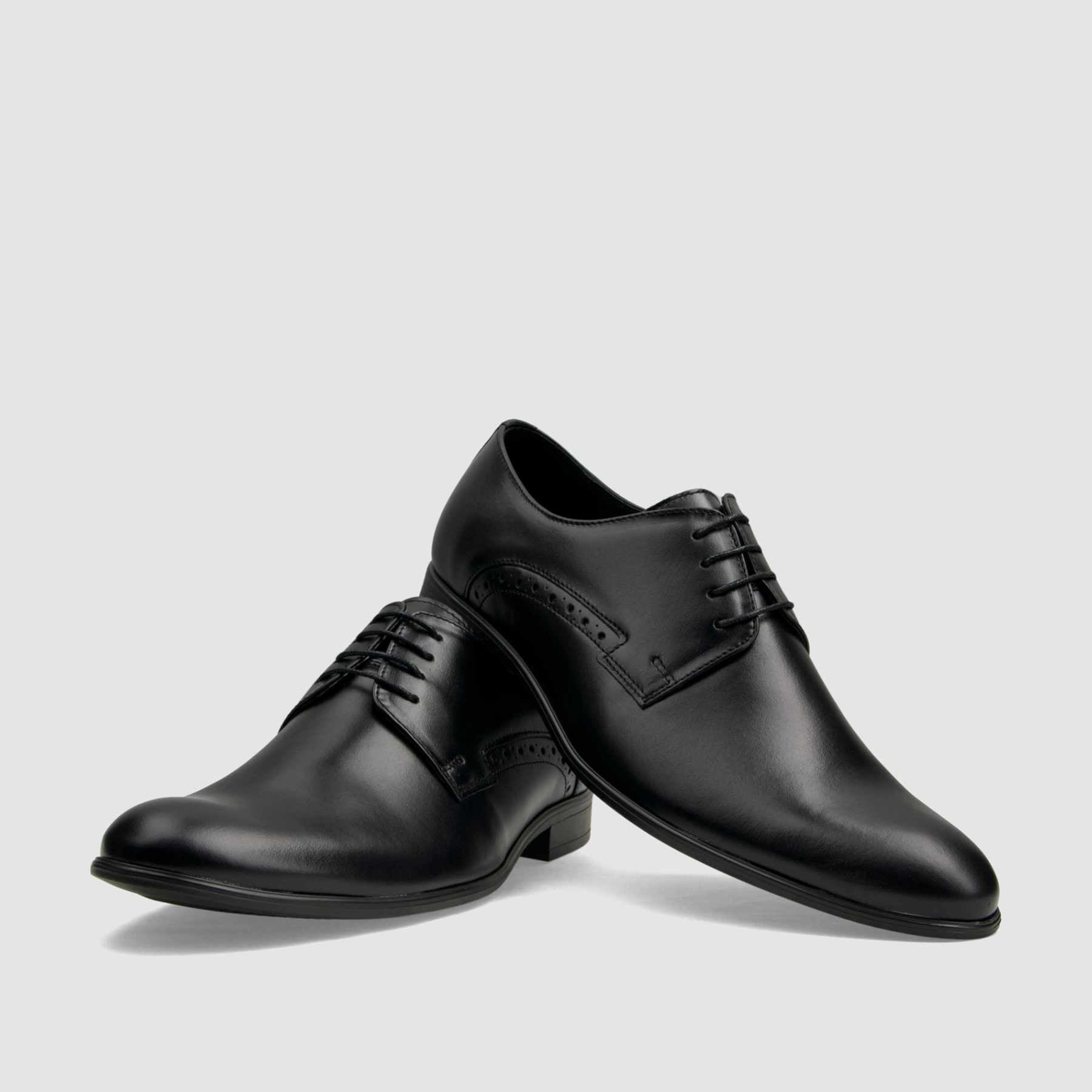 TAPI X-6448 formal shoe, black smooth leather