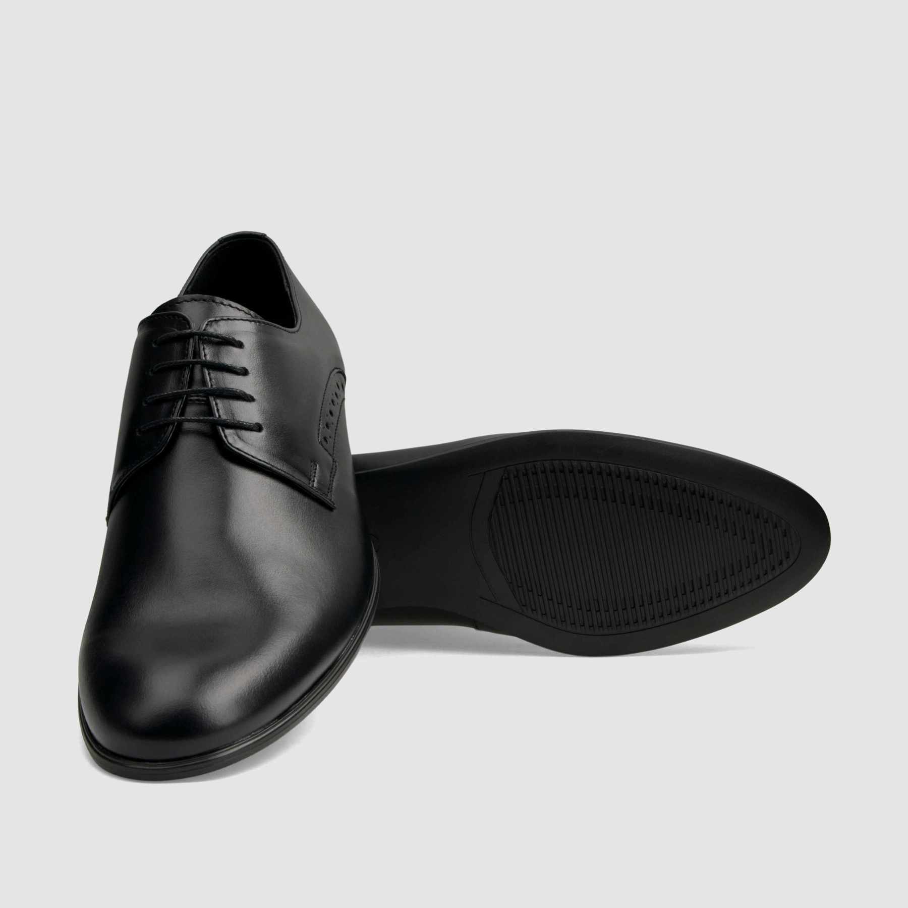 TAPI X-6448 formal shoe, black smooth leather