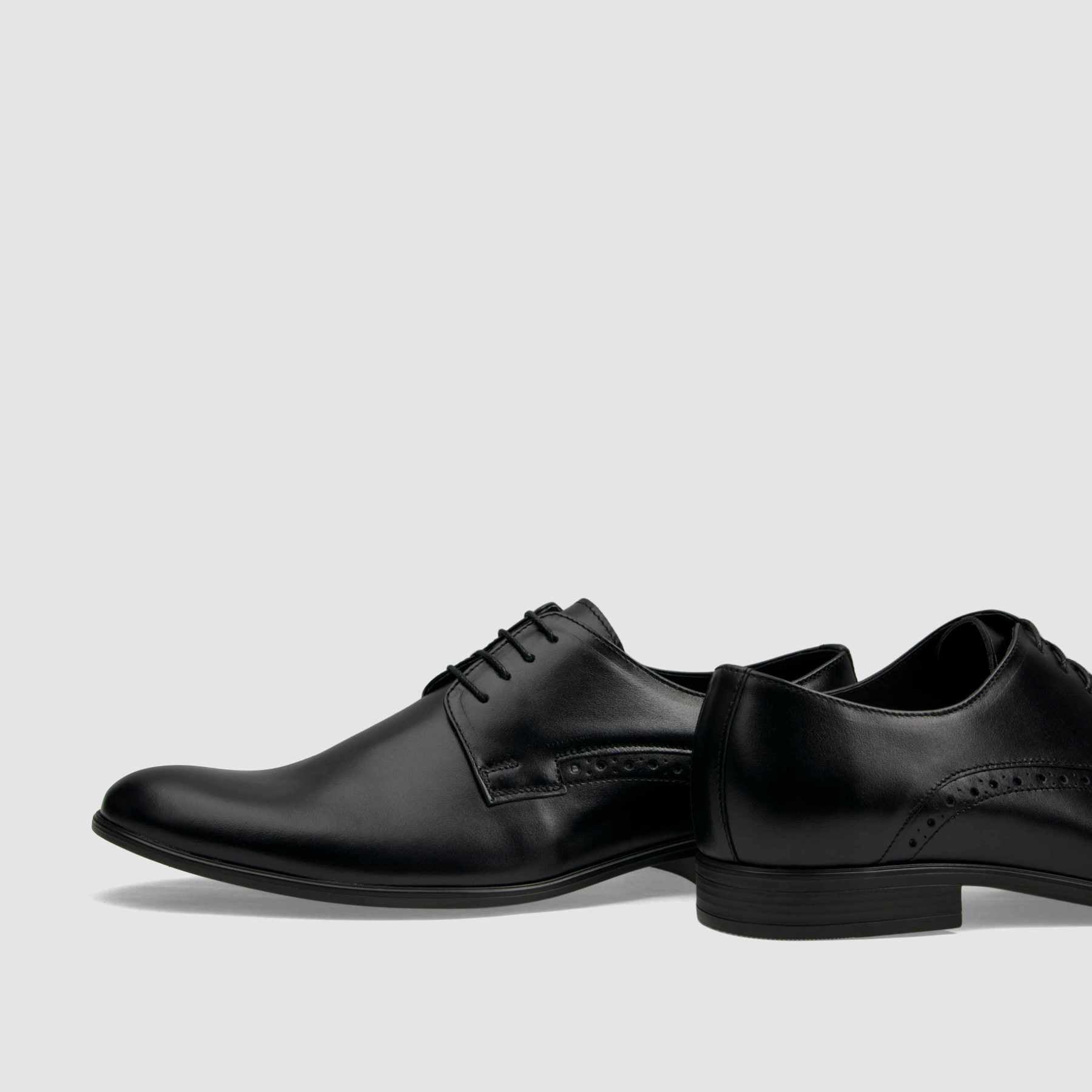 TAPI X-6448 formal shoe, black smooth leather